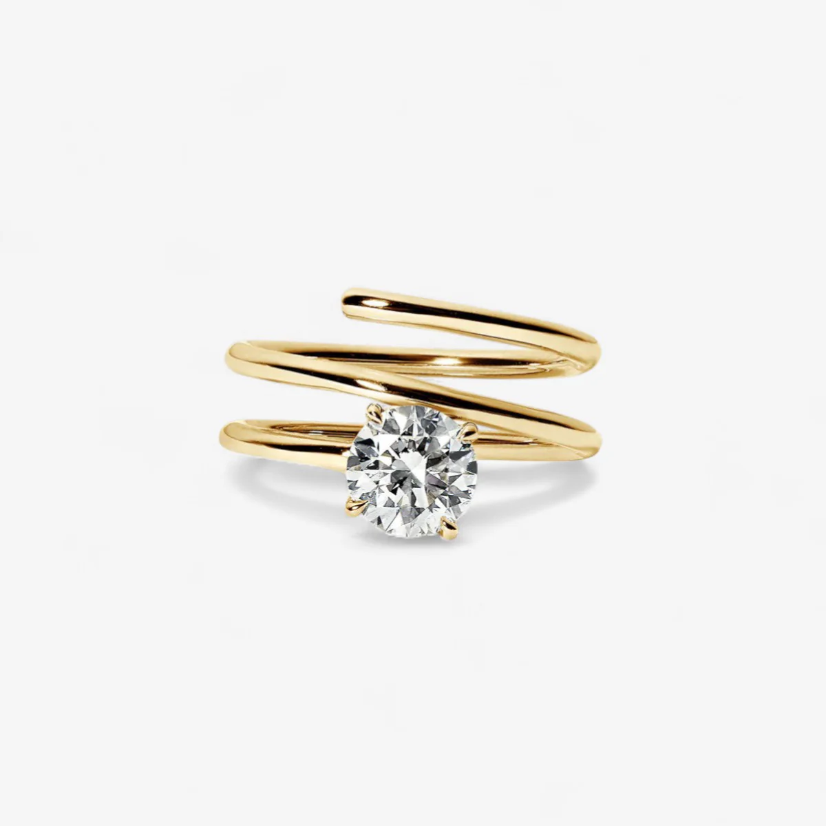 1.2CT Rounded Shank Engagement Ring - Image 4