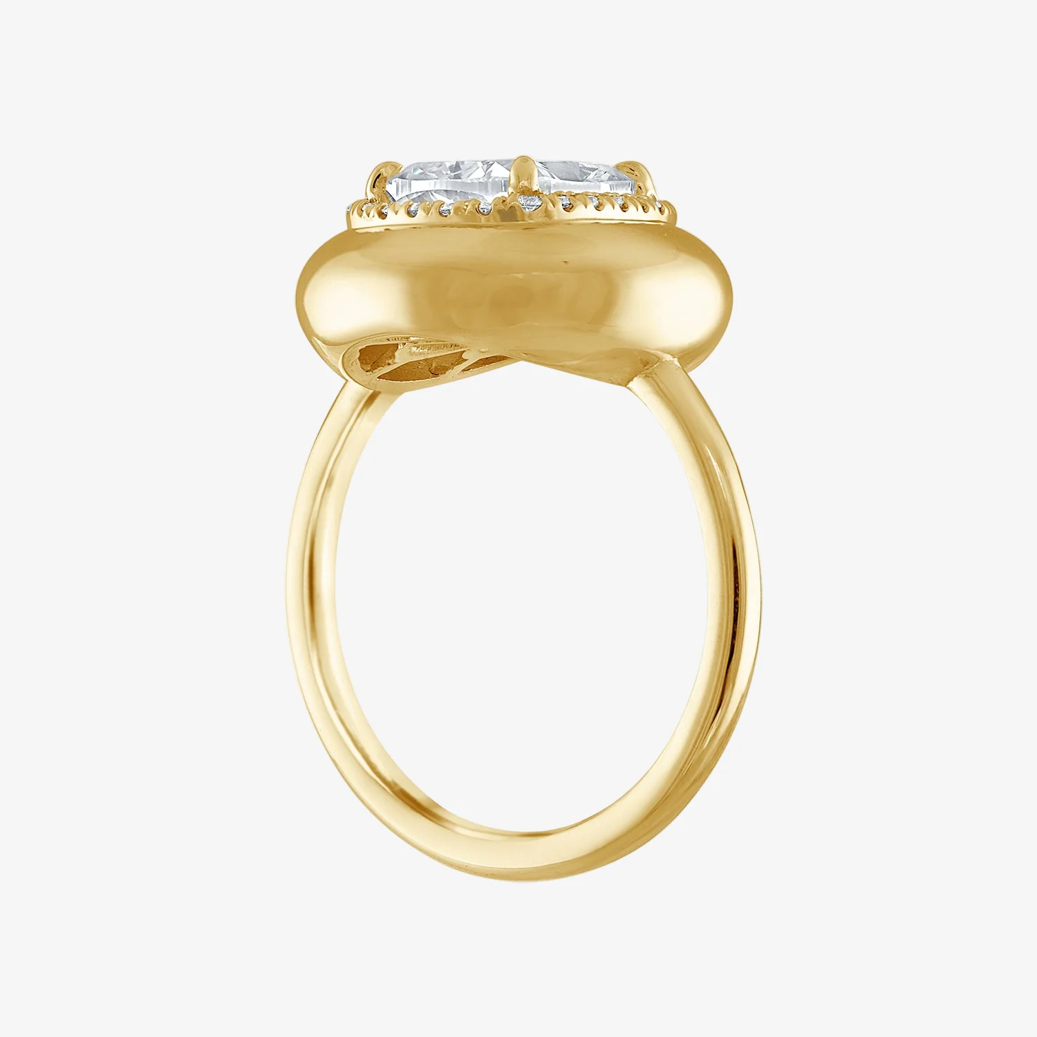 2.04ct Cushion Diamond Button Engagement Ring - Image 2