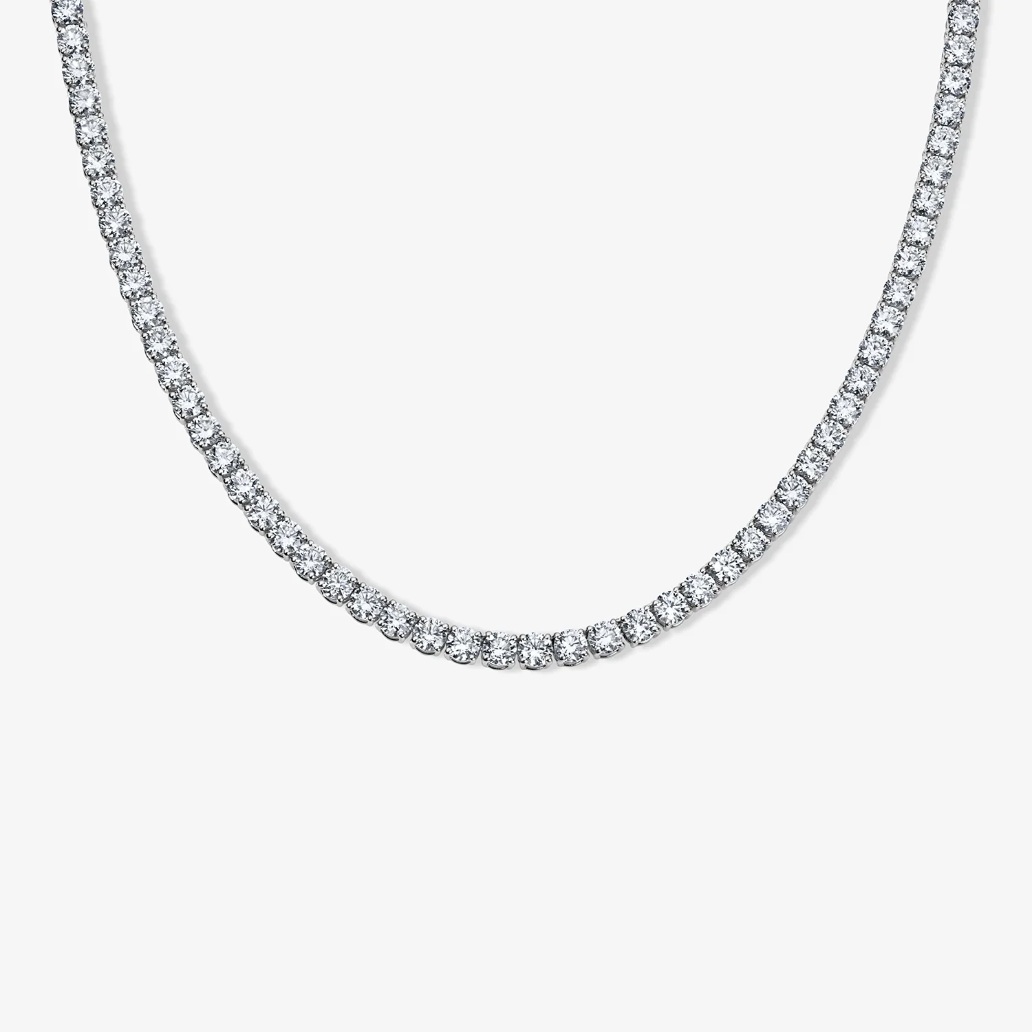 21.87CT Signature Tennis Necklace