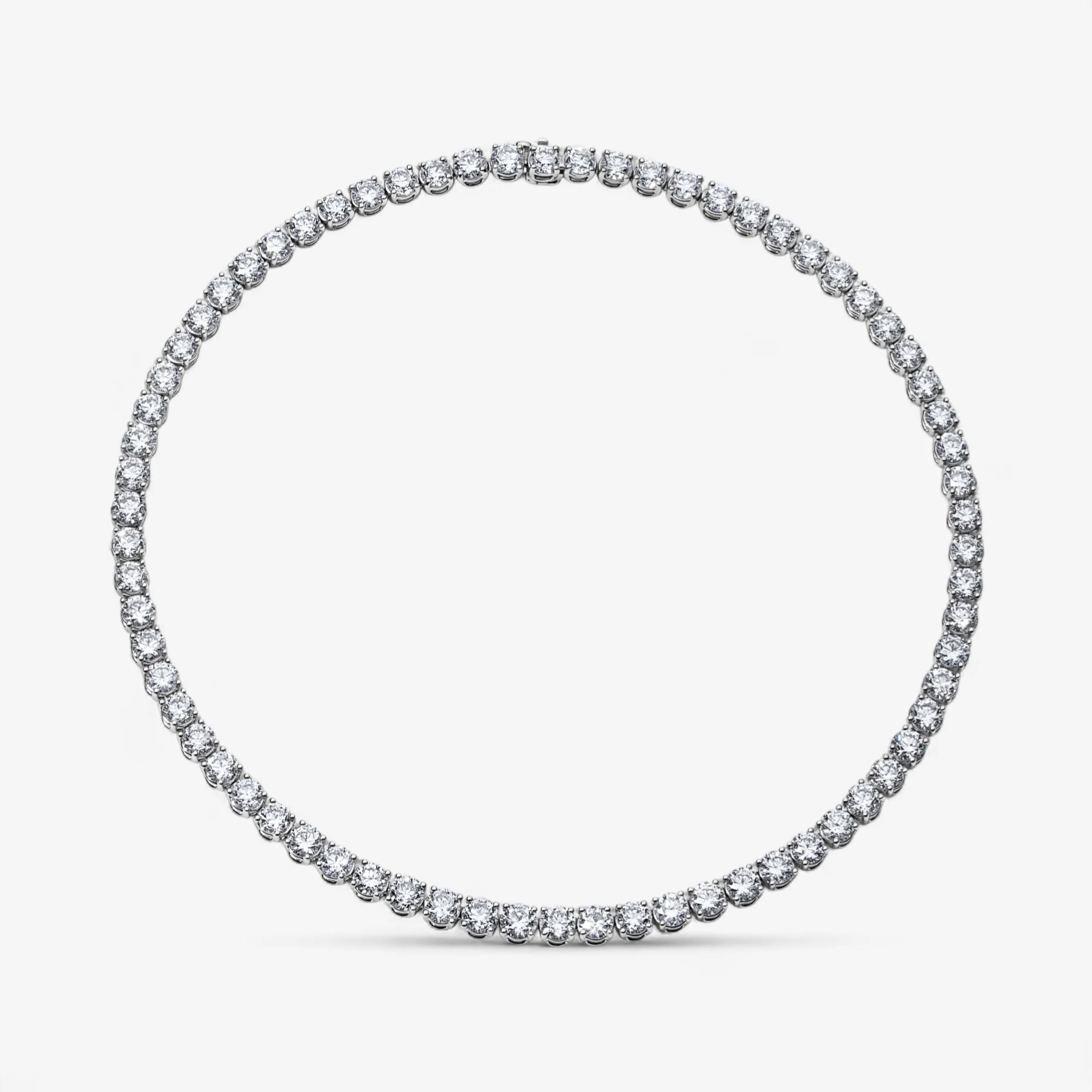 Signature 35CT Round Diamond Tennis Necklace