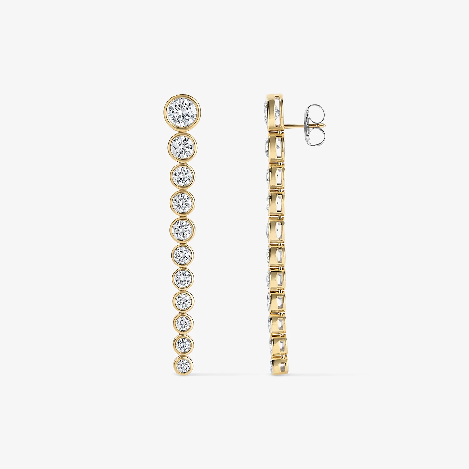 5.88CT Margot Bezel Drop Earrings - Image 2