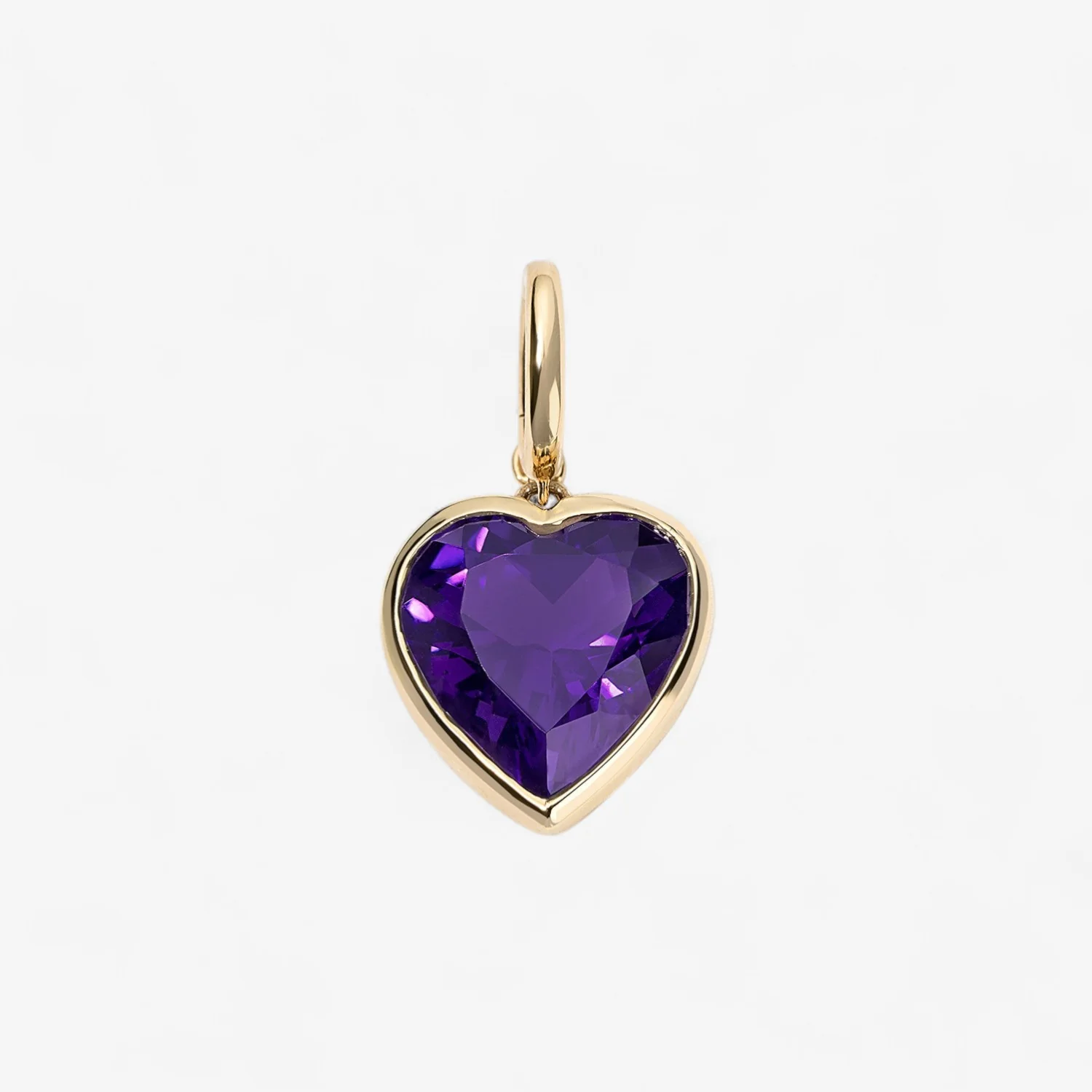 Margot Amethyst Heart Charm