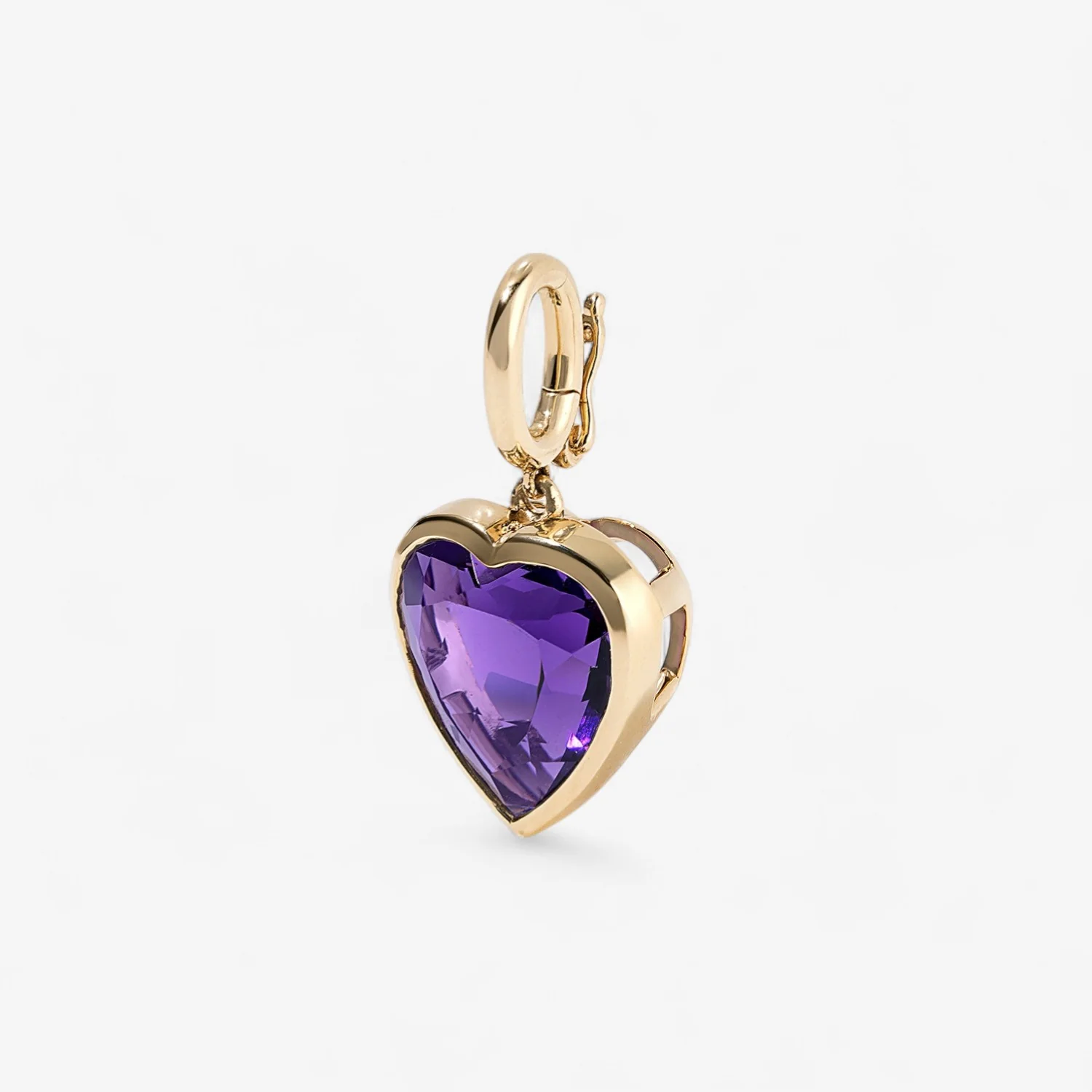 Margot Amethyst Heart Charm - Image 2