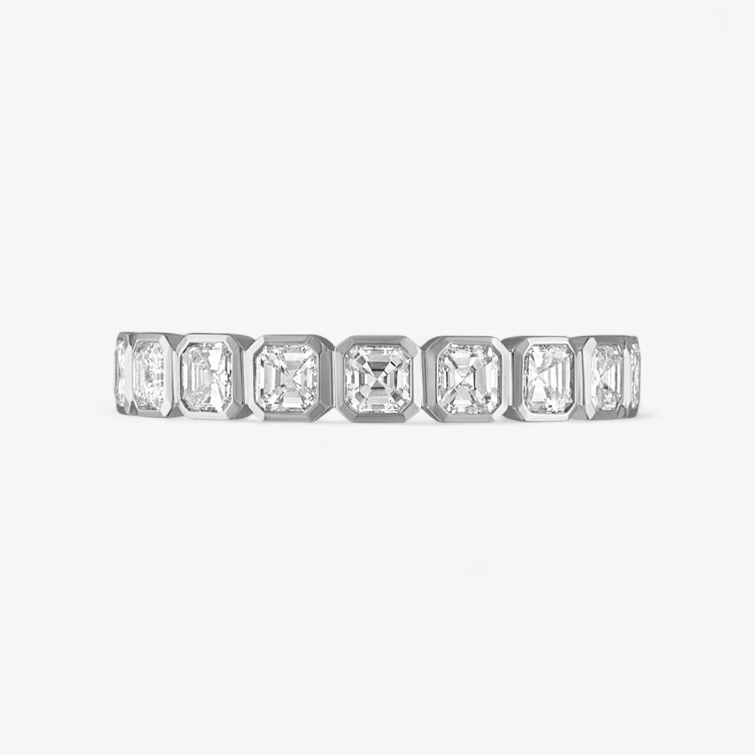 Margot Bezel Set Asscher Eternity Band