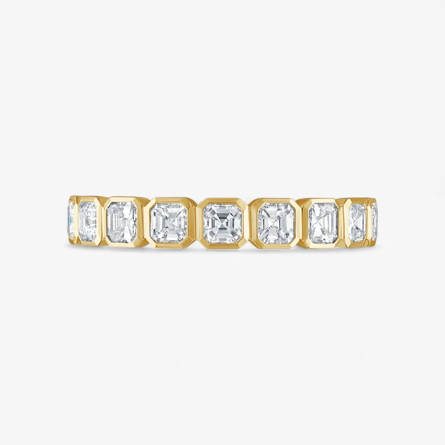 Margot Bezel Set Asscher Eternity Band - Image 2