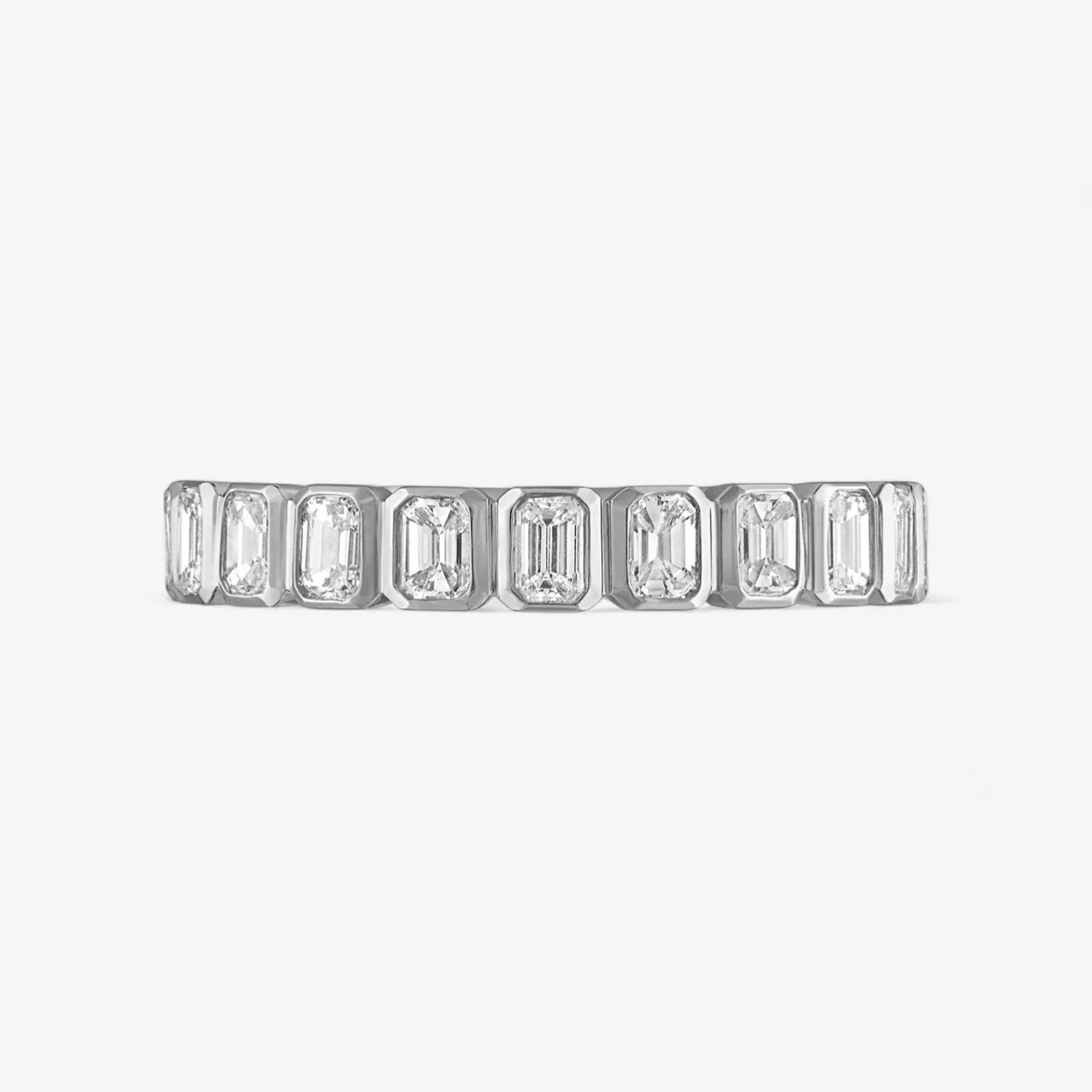 Margot Bezel Set Emerald Eternity Band