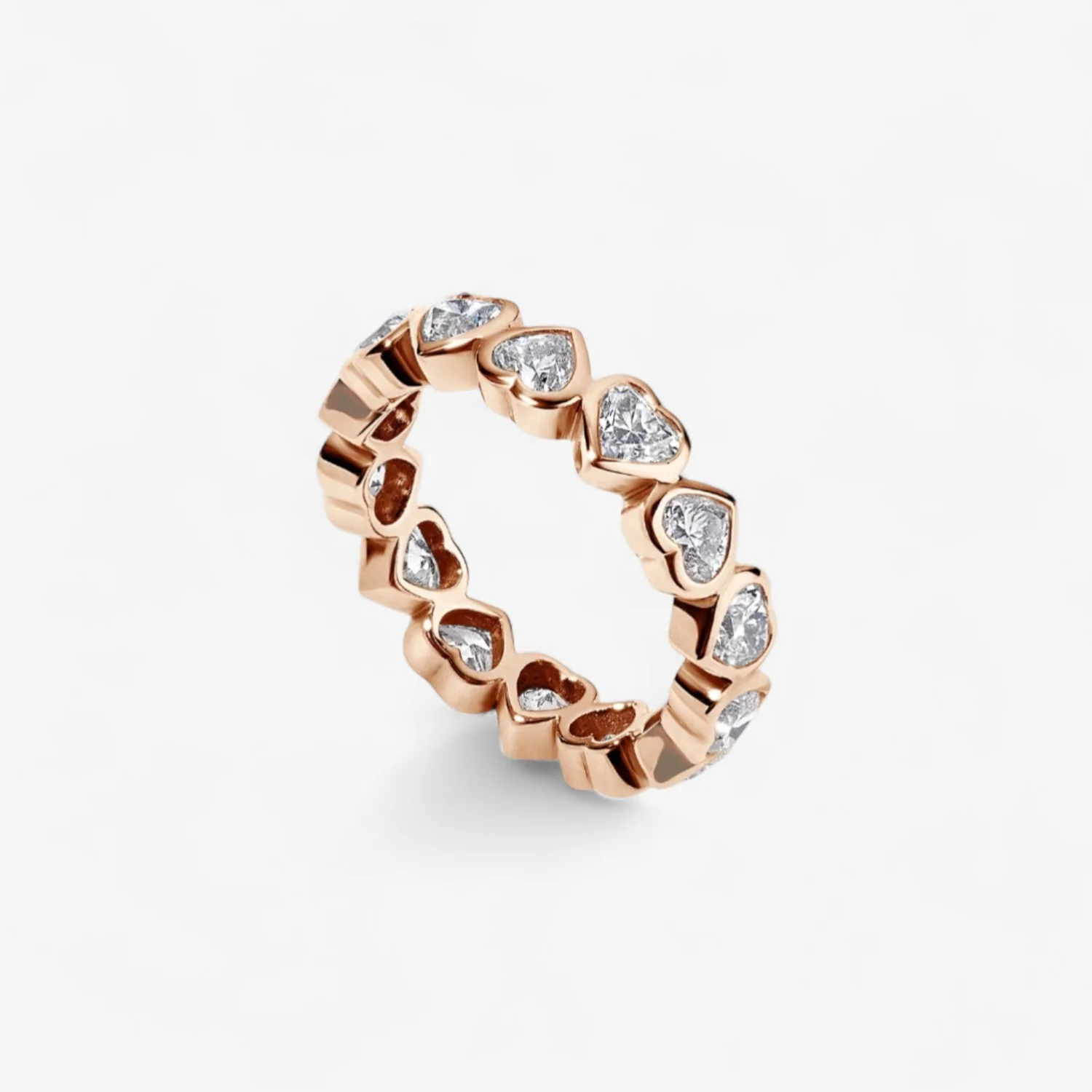 Bezel Set Heart Up/Down Eternity Band 2.63ct - Image 2