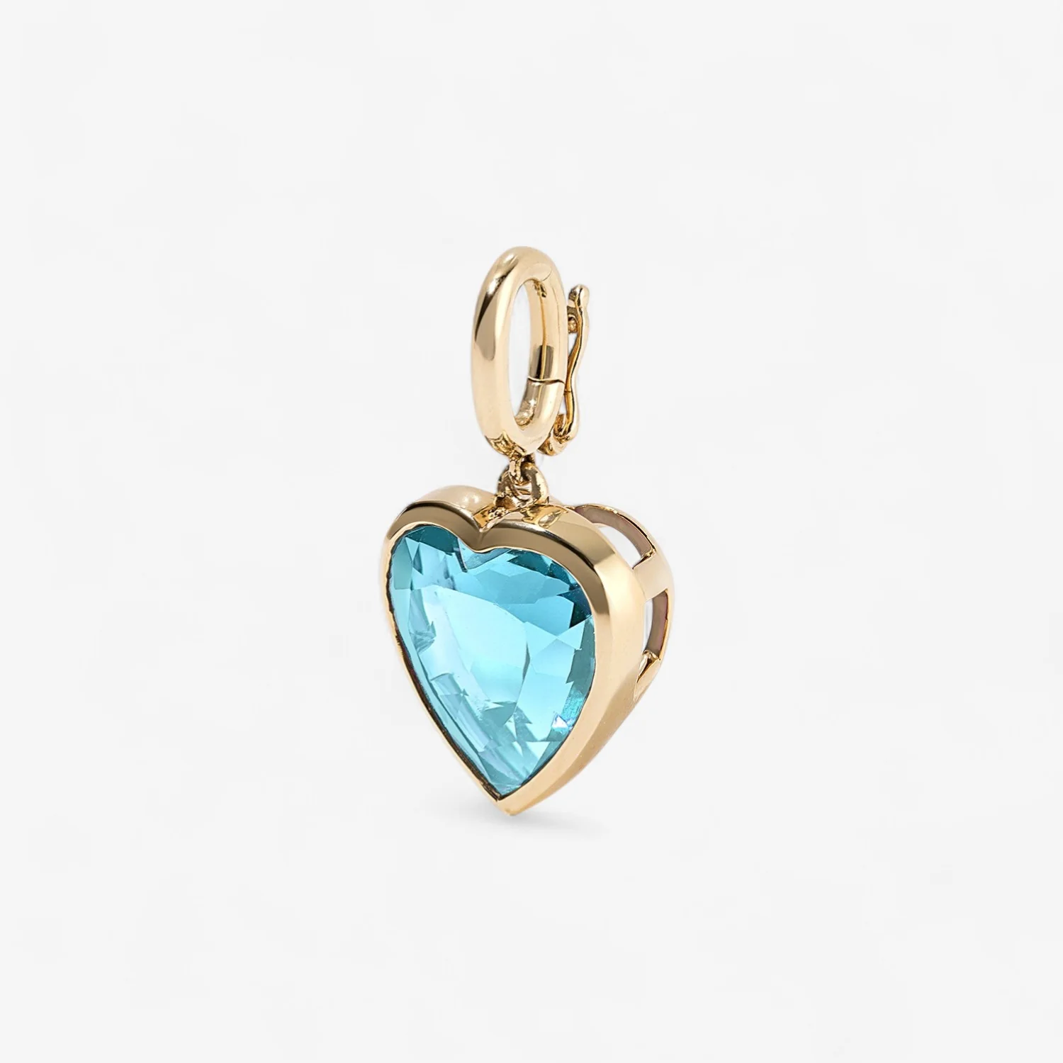 Margot Blue Topaz Heart Charm - Image 2