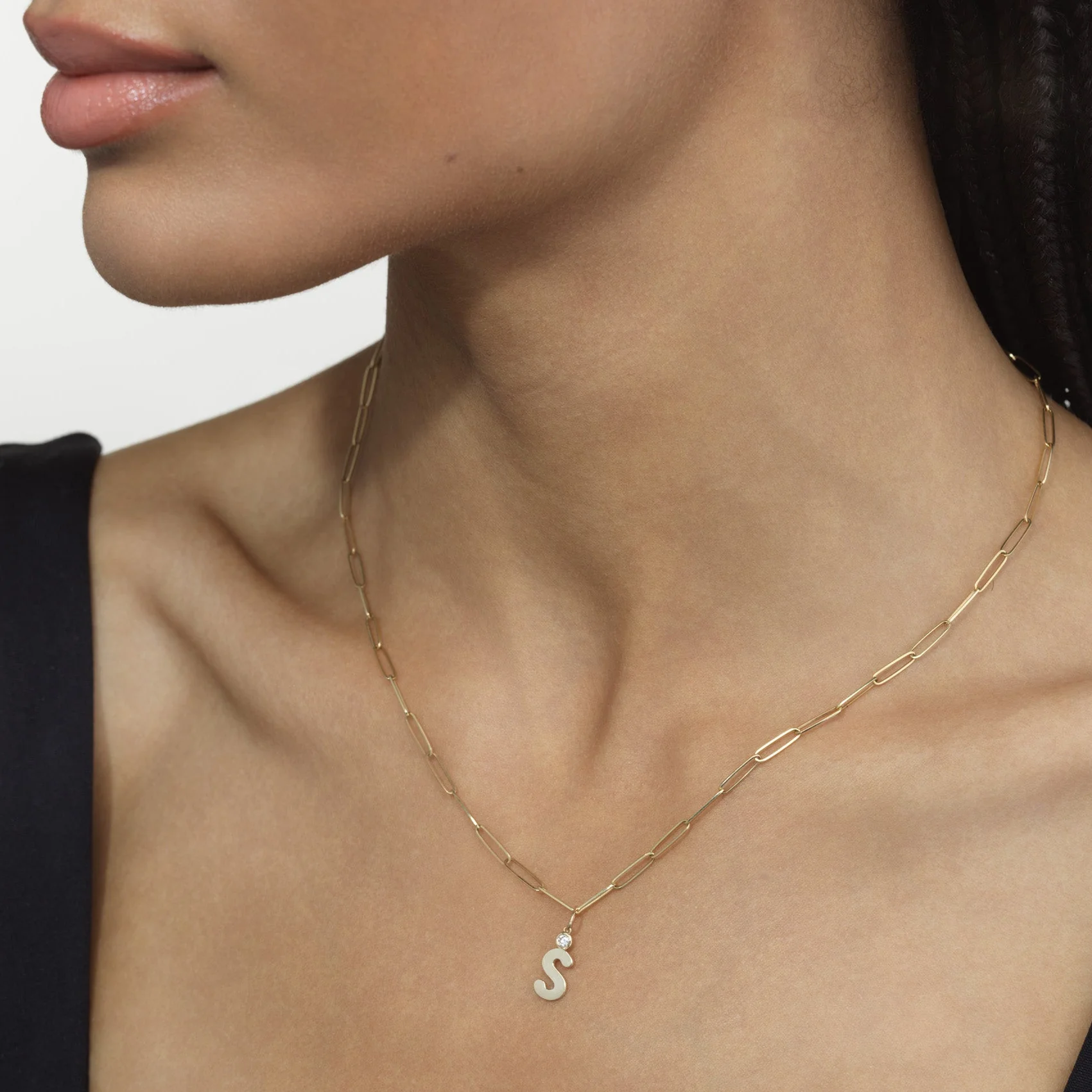 Bubble Initial Birthstone Charm - Image 3