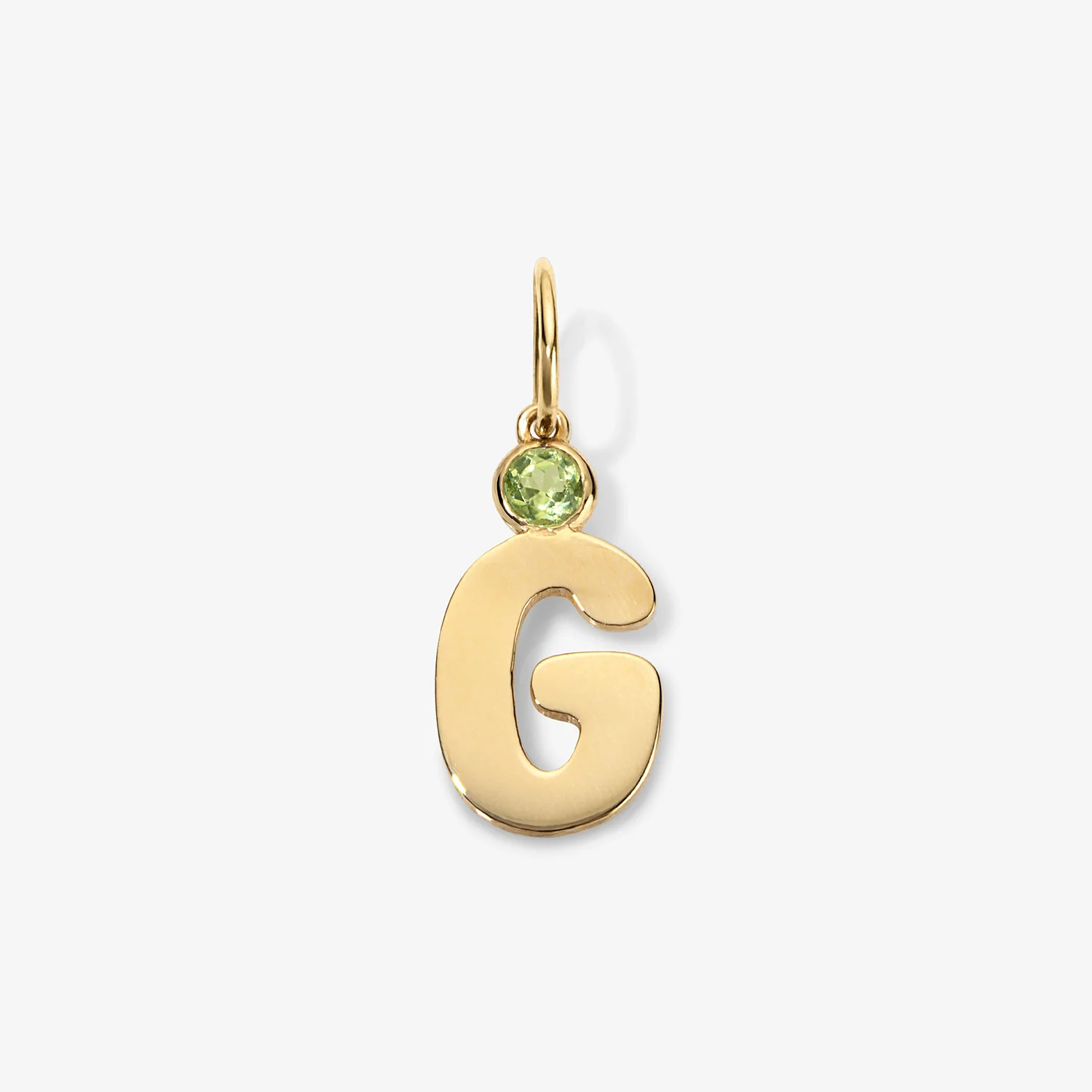 Bubble Initial Birthstone Charm - Image 6