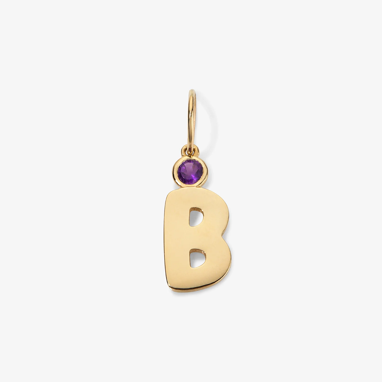 Bubble Initial Birthstone Charm - Image 7