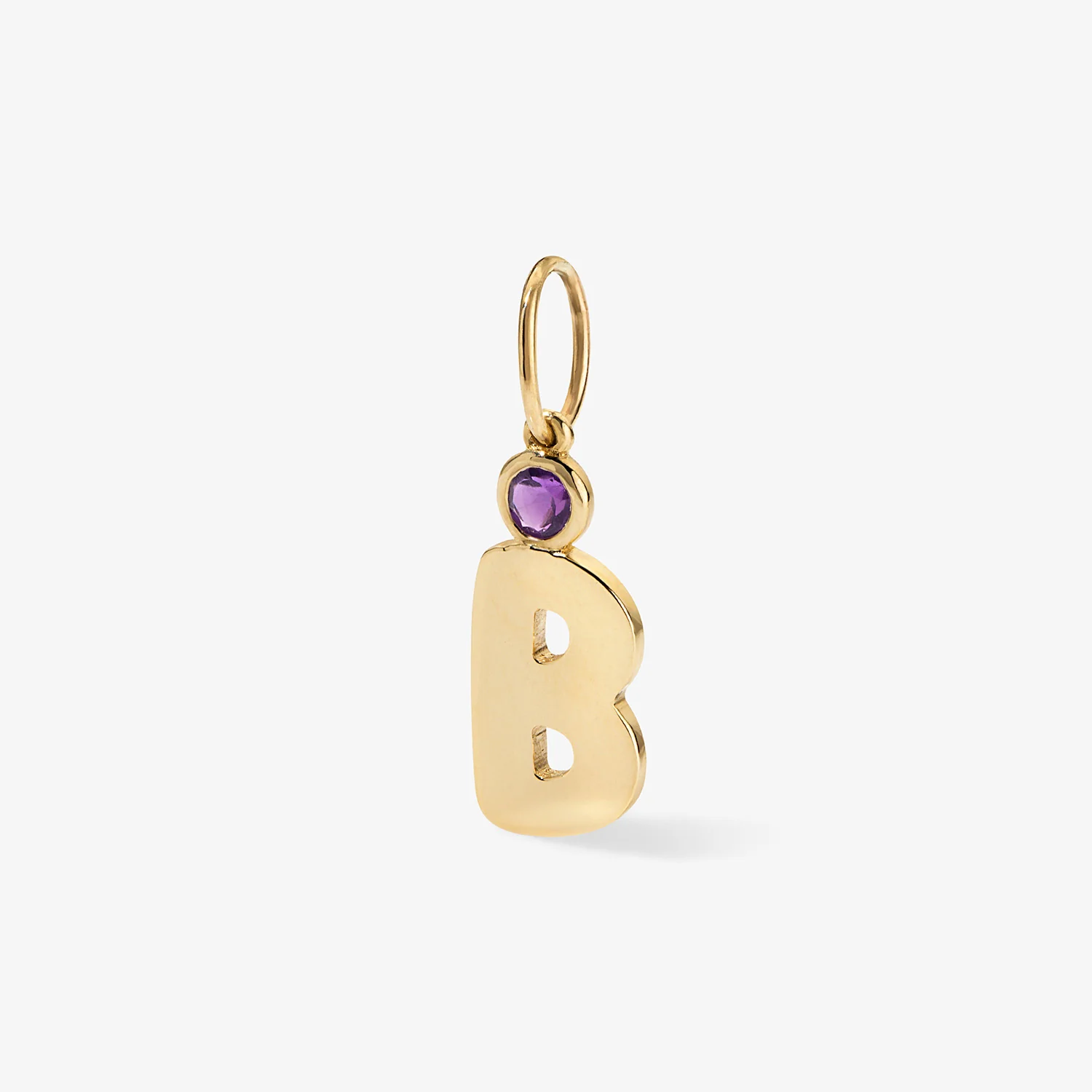 Bubble Initial Birthstone Charm - Image 8
