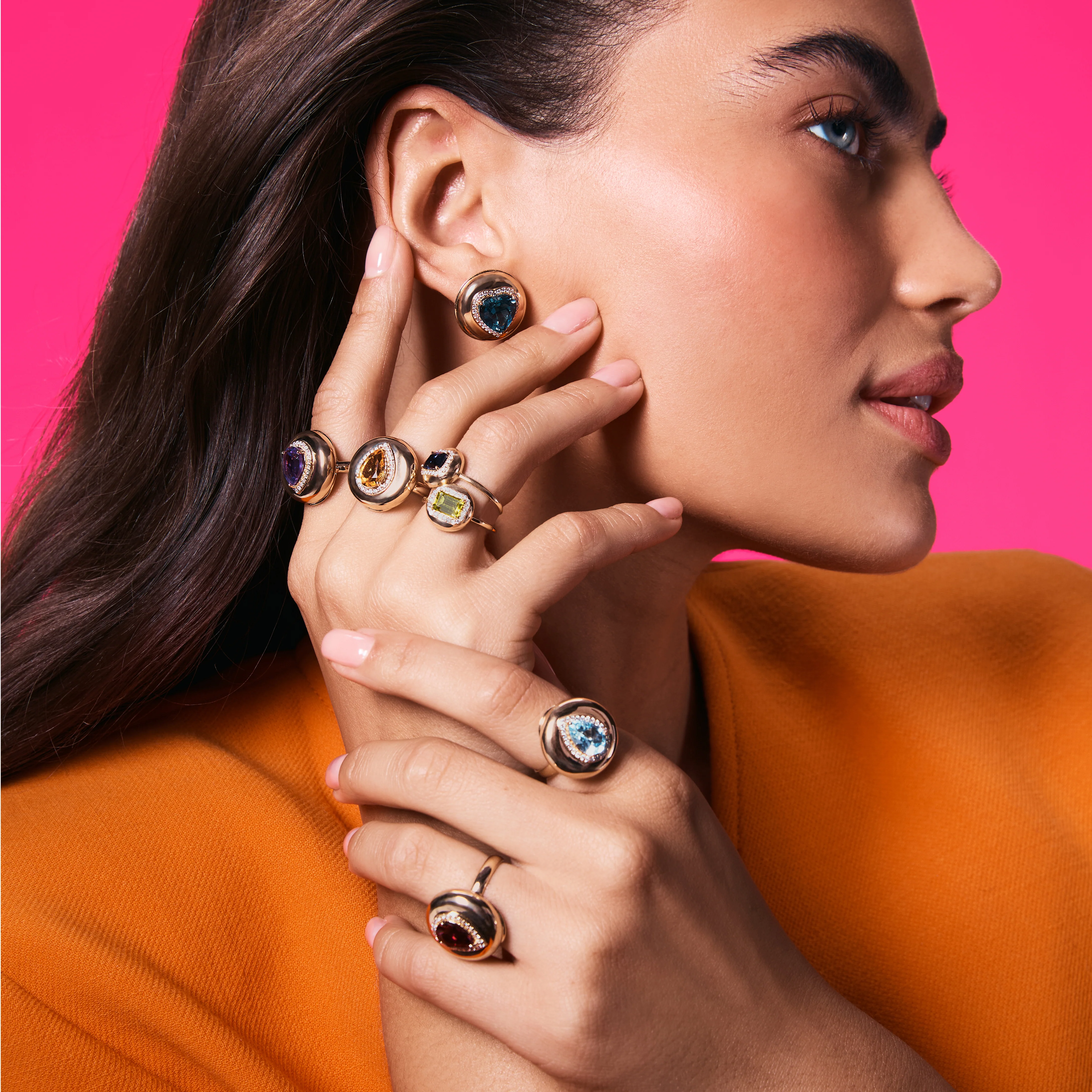 Candy Button Pear Ring - Image 4