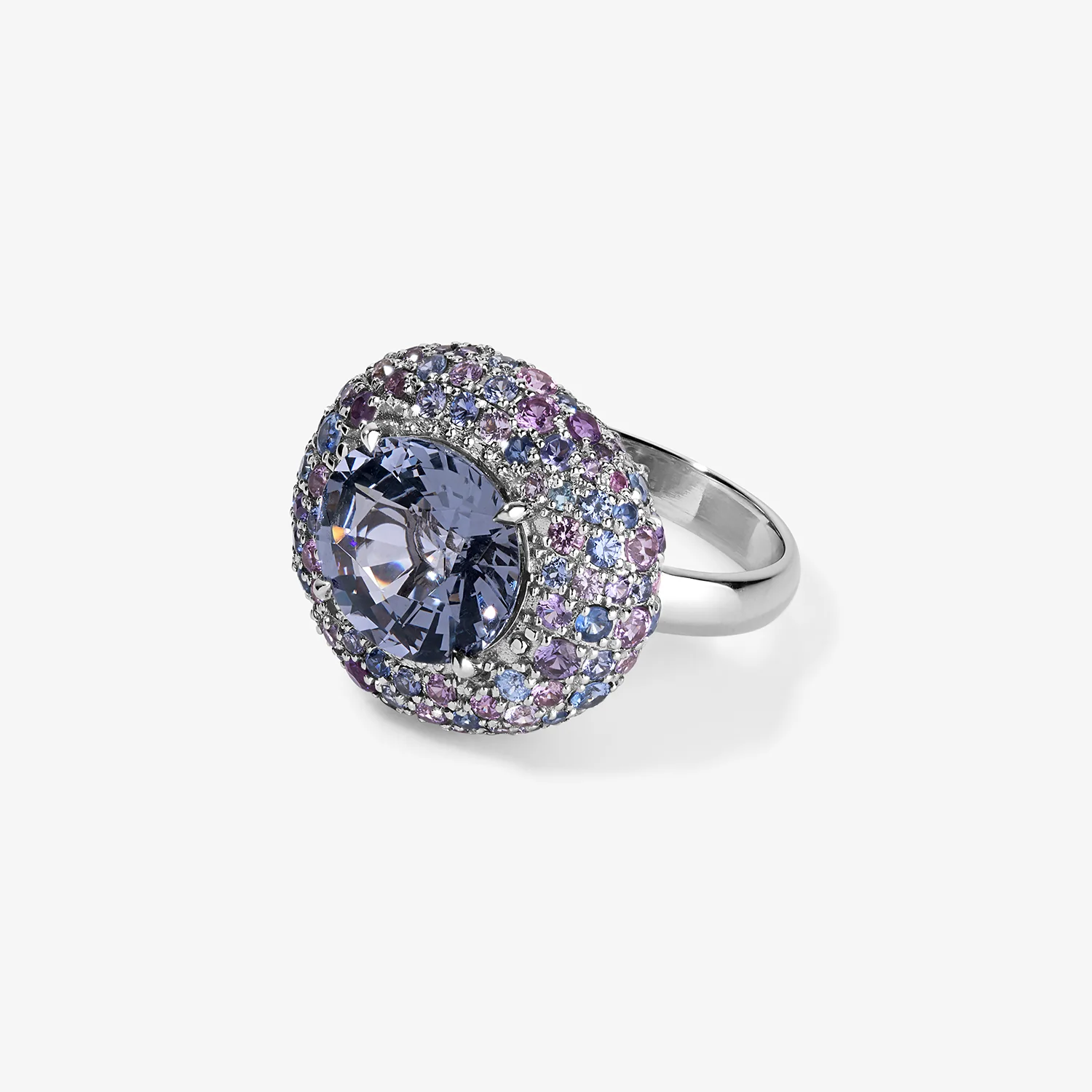 Candy Button Purple Spinel Bombe Ring - Image 3