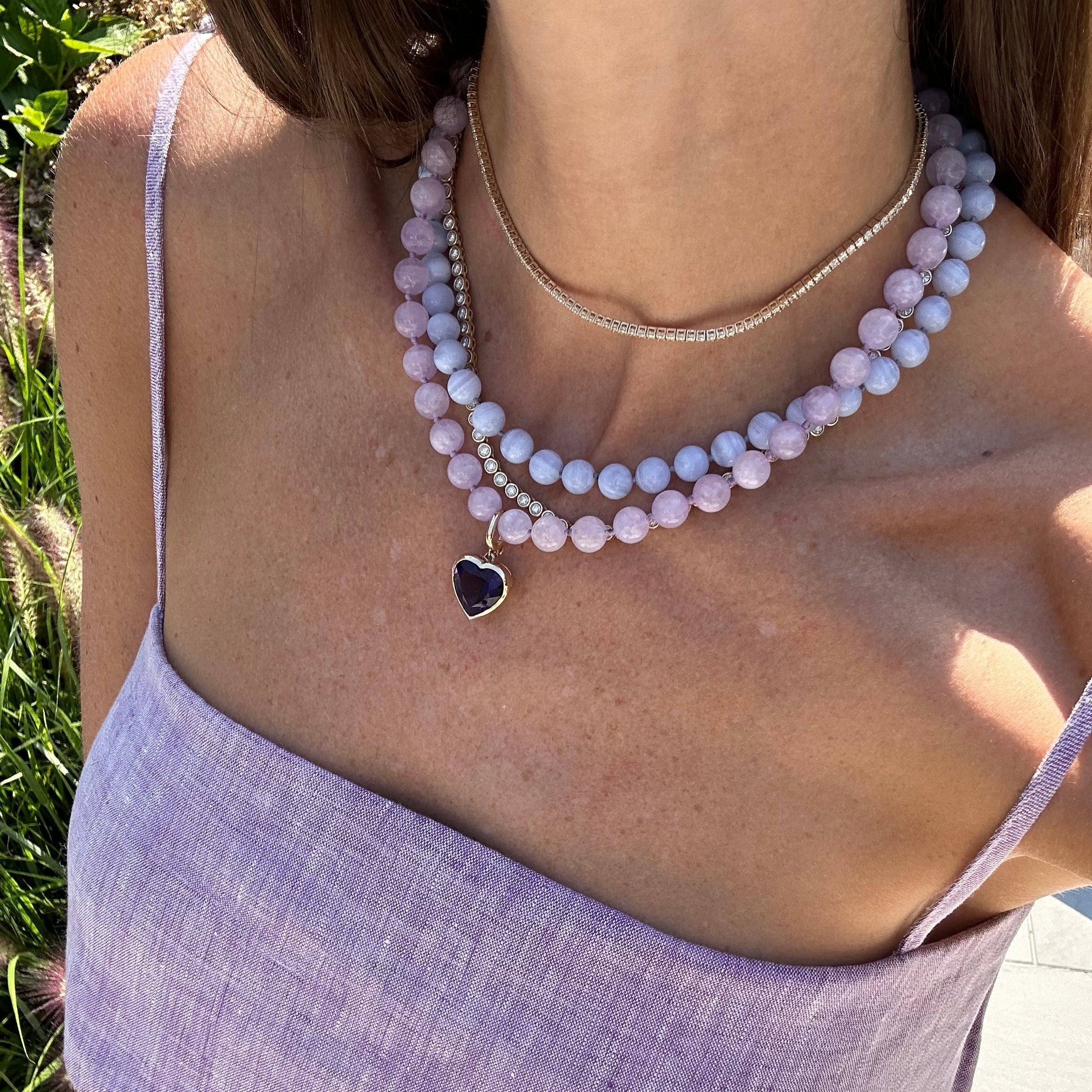 Kendall Cape Amethyst Beaded Necklace - Image 4