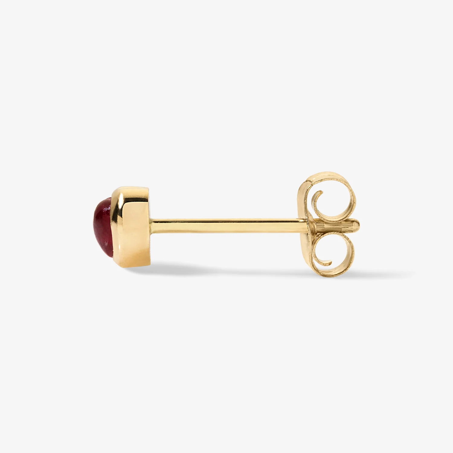 Cocktail Cherry Bezel Mini Stud - Image 2