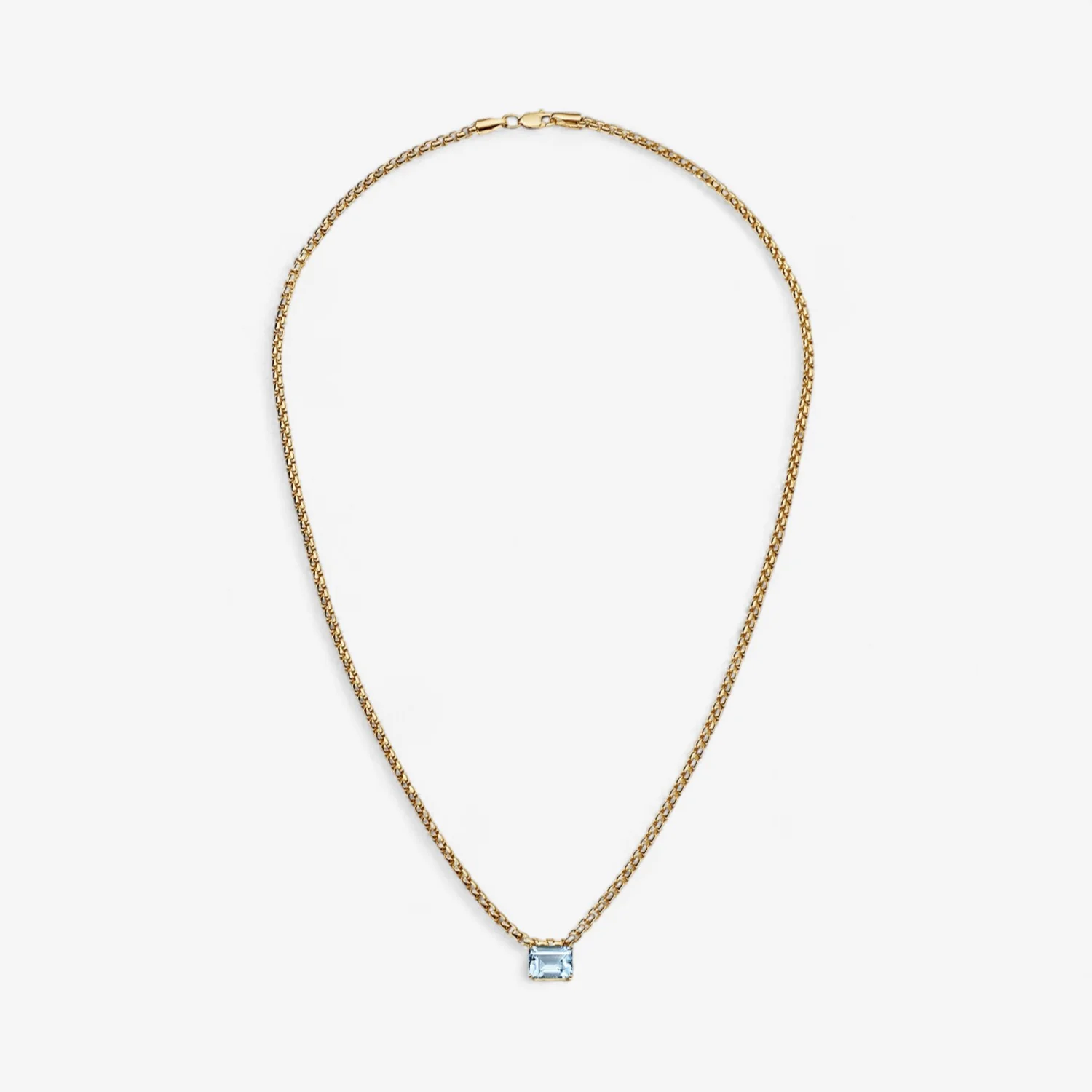 Avery Gemstone Box Chain Necklace - Image 10