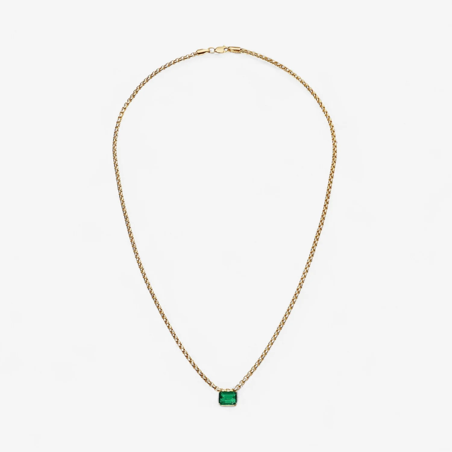 Avery Gemstone Box Chain Necklace - Image 12