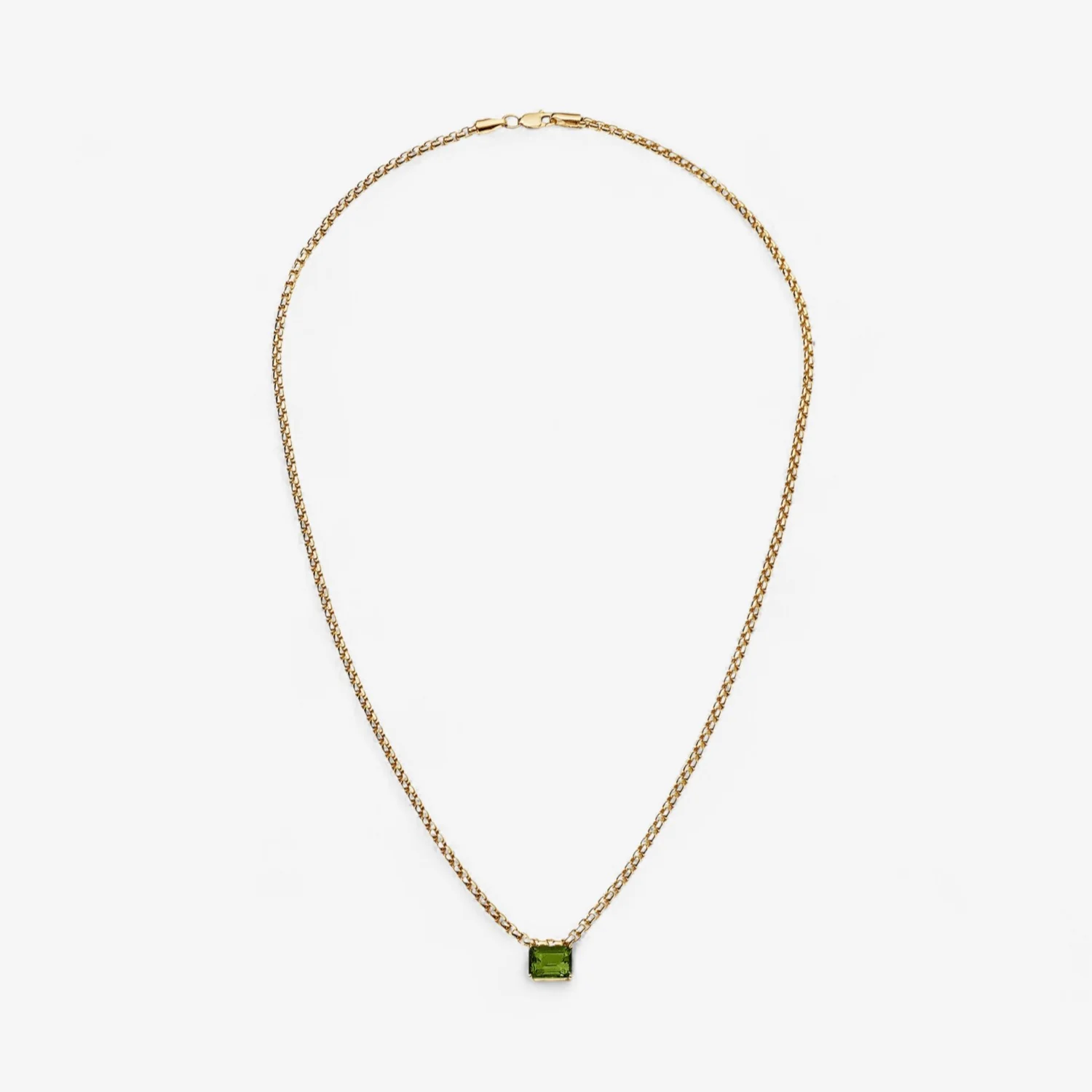 Avery Gemstone Box Chain Necklace - Image 14