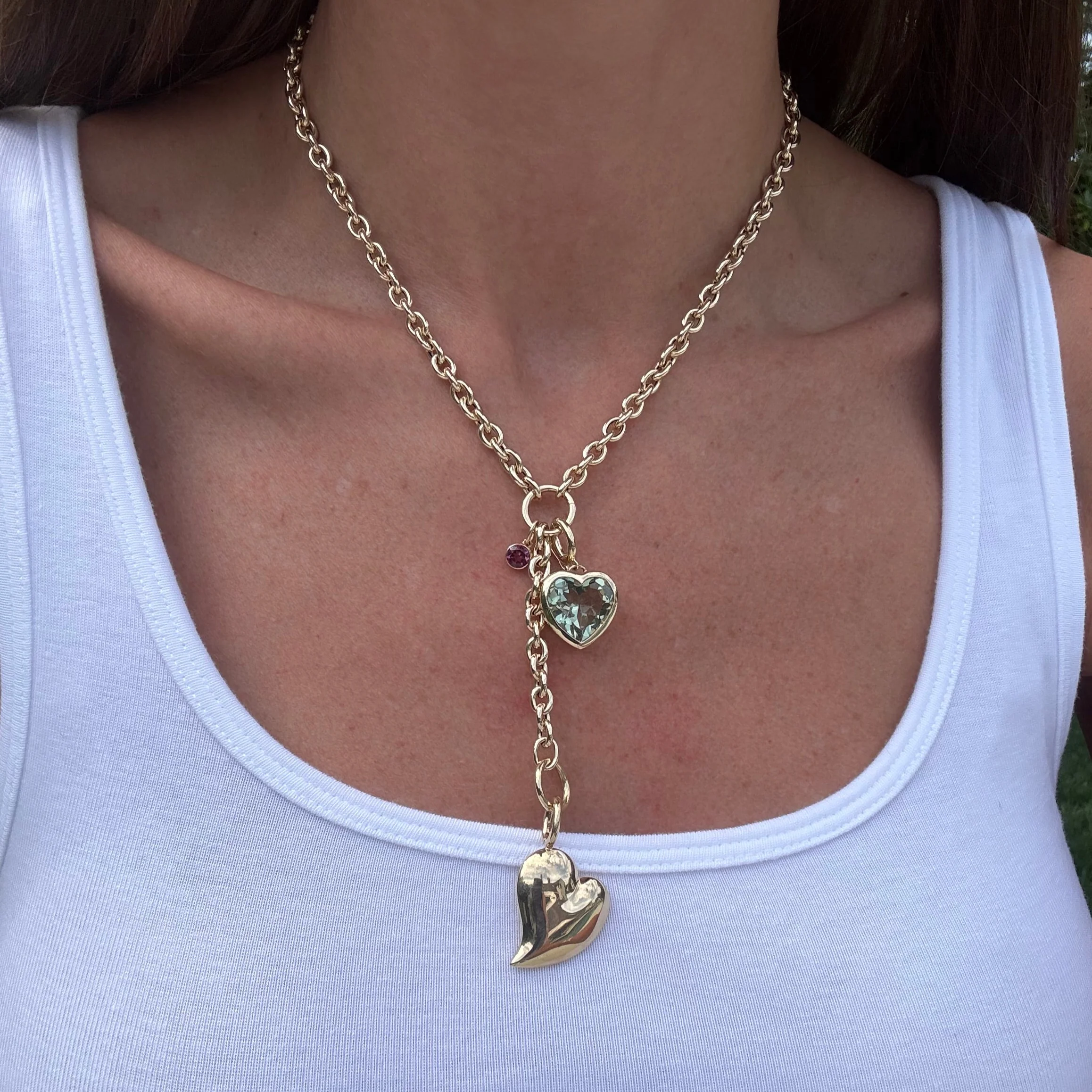 Airy Oval Chain Lariat - Image 4