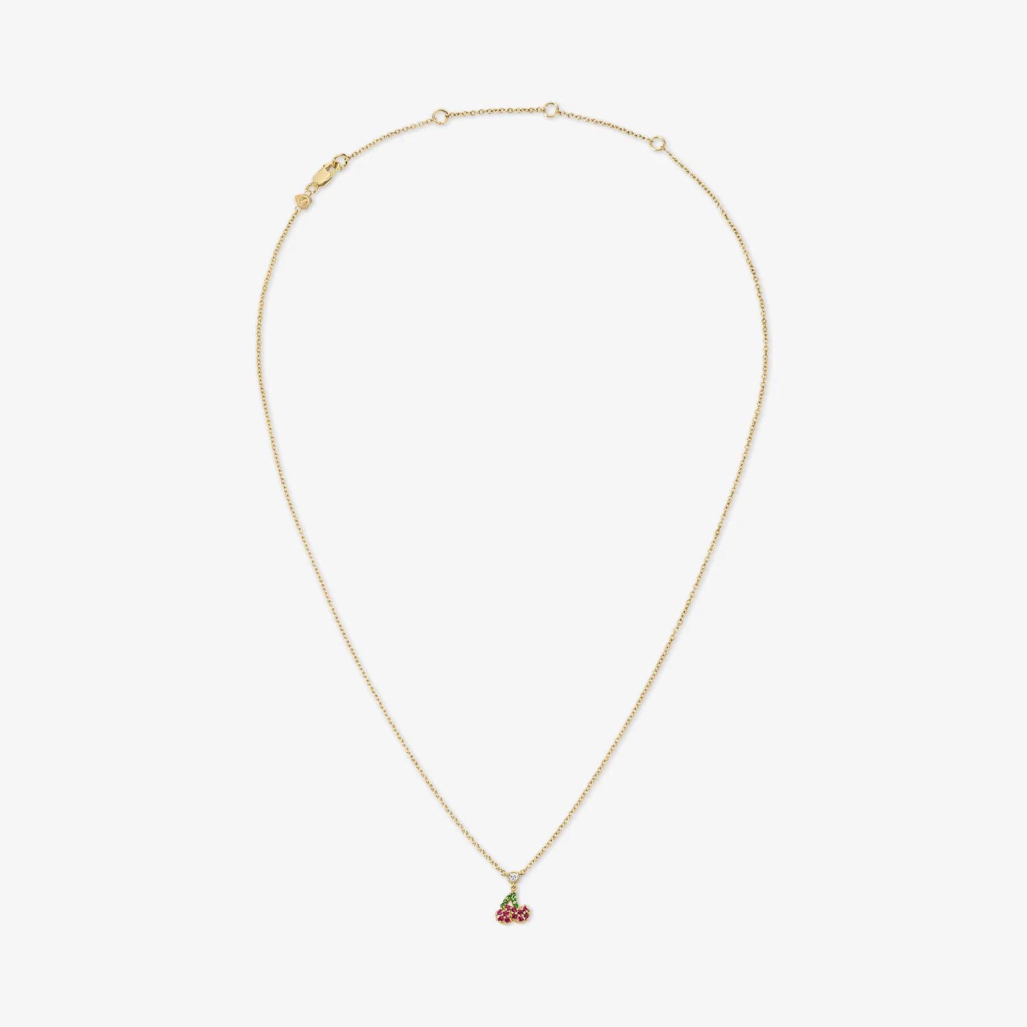 Cocktail Cherry Chain Necklace - Image 2