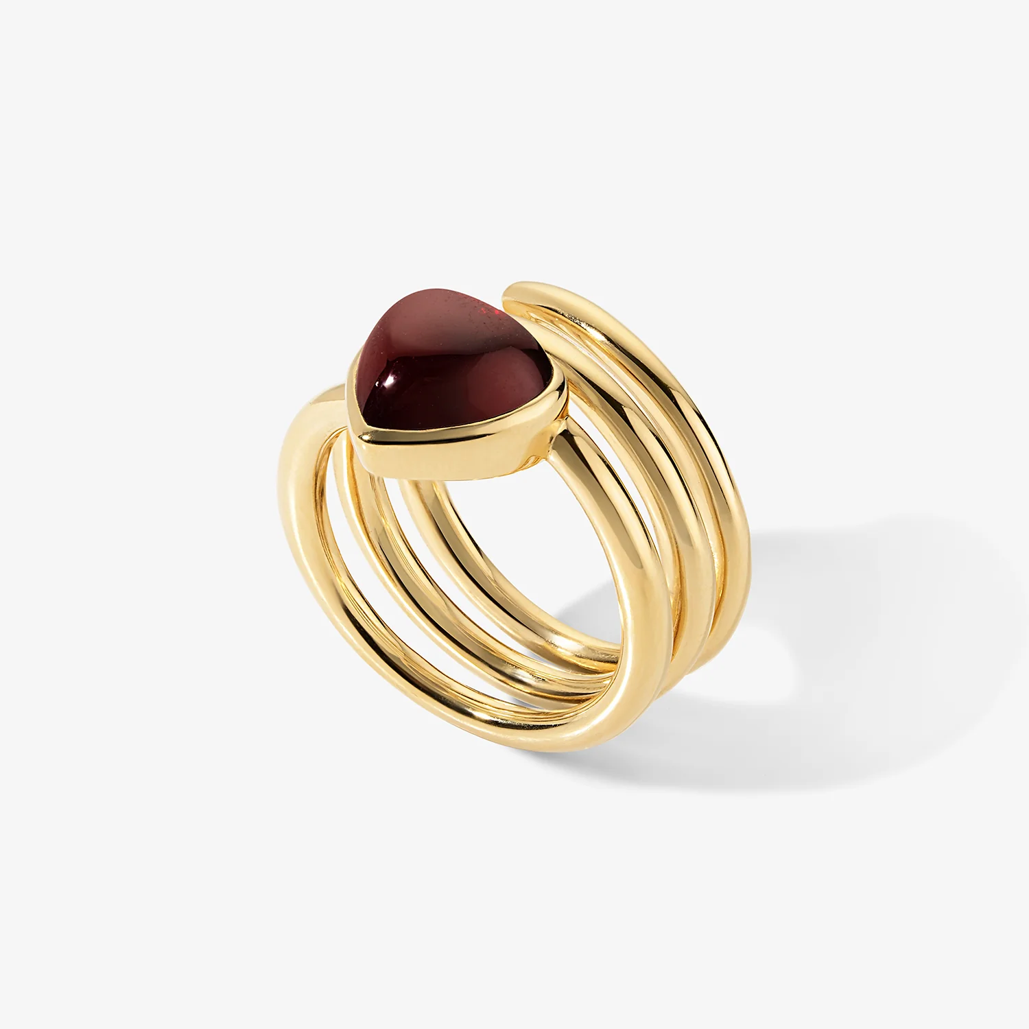 Cocktail Cherry Spiral Ring - Image 2