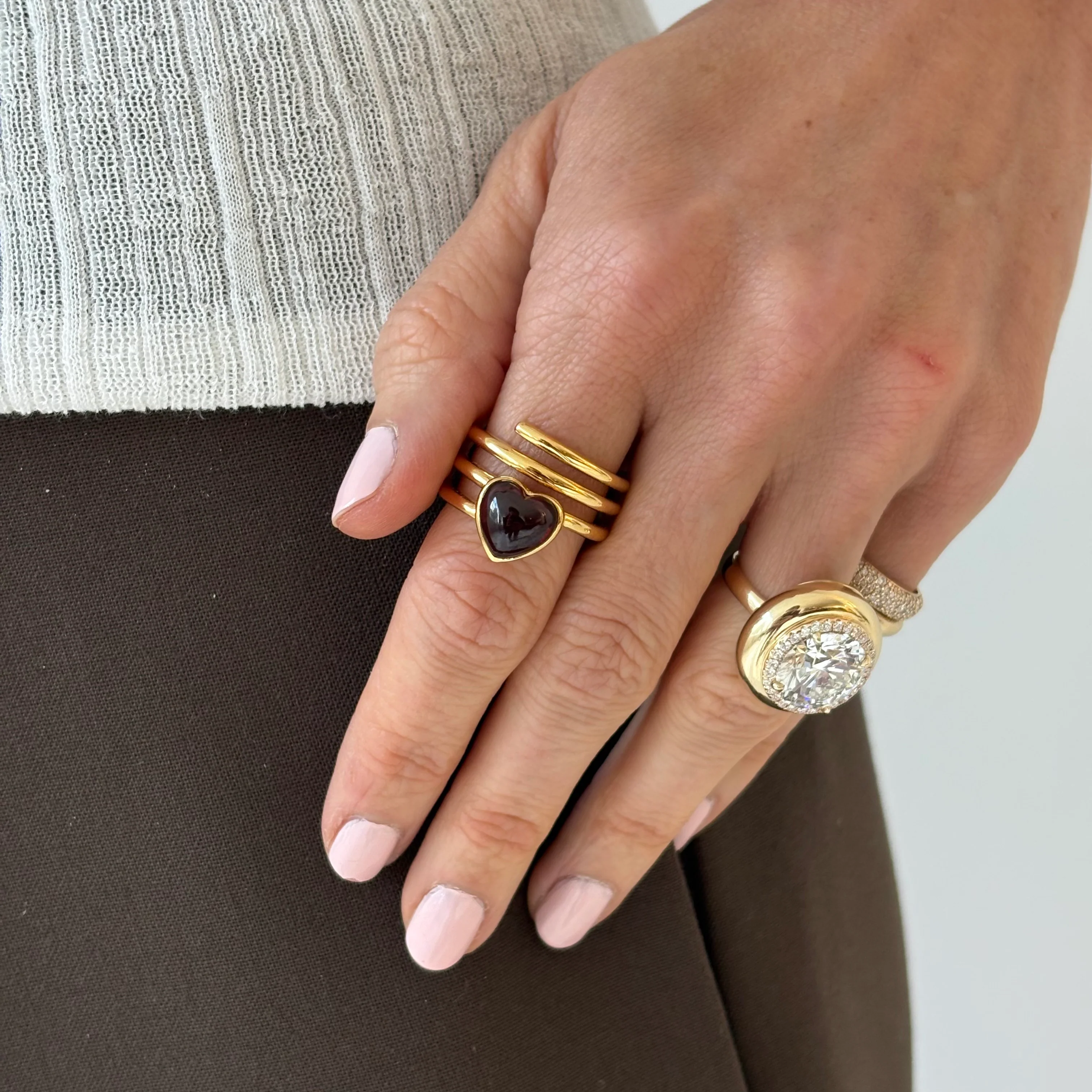 Cocktail Cherry Spiral Ring - Image 4