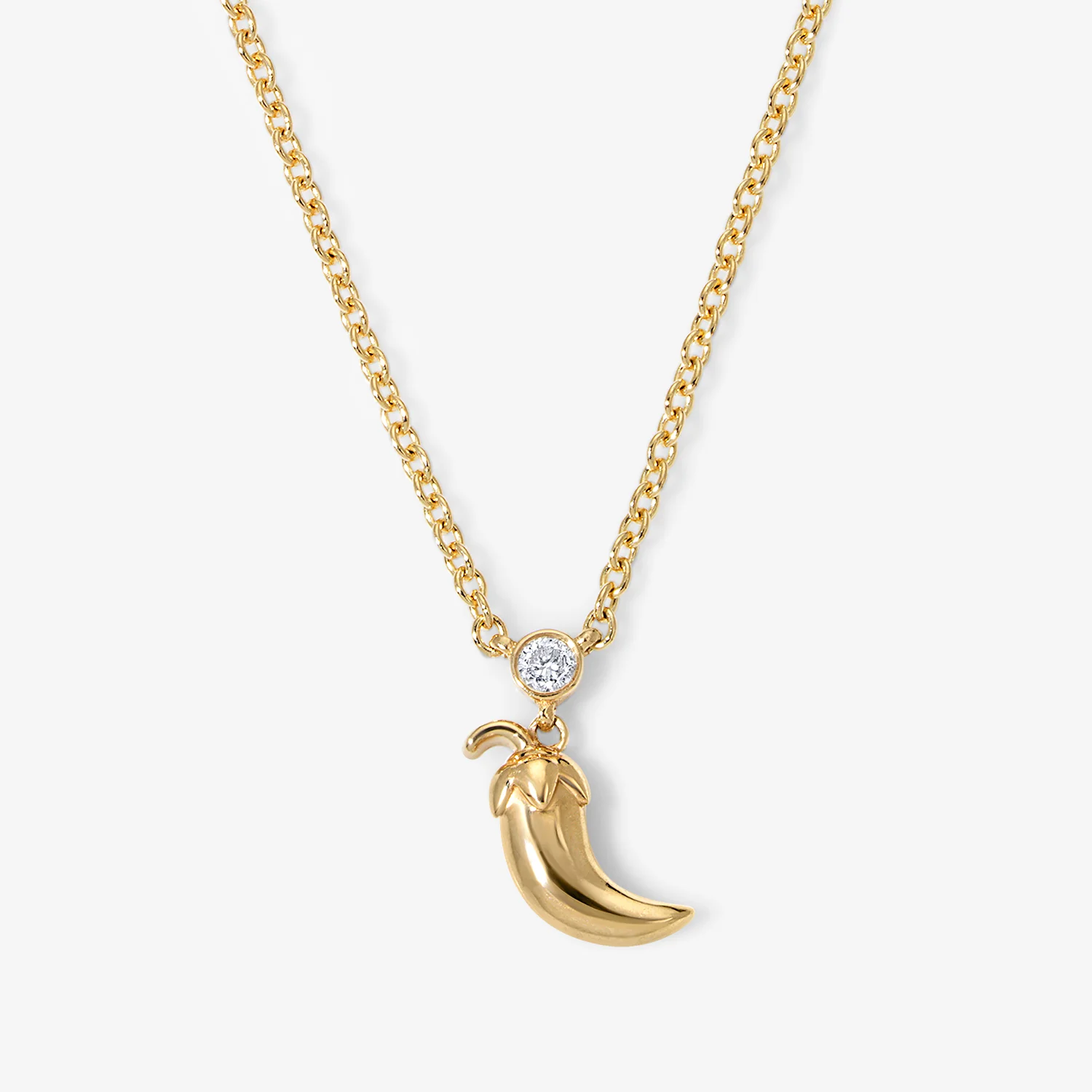 Cocktail Chili Pepper Chain Necklace