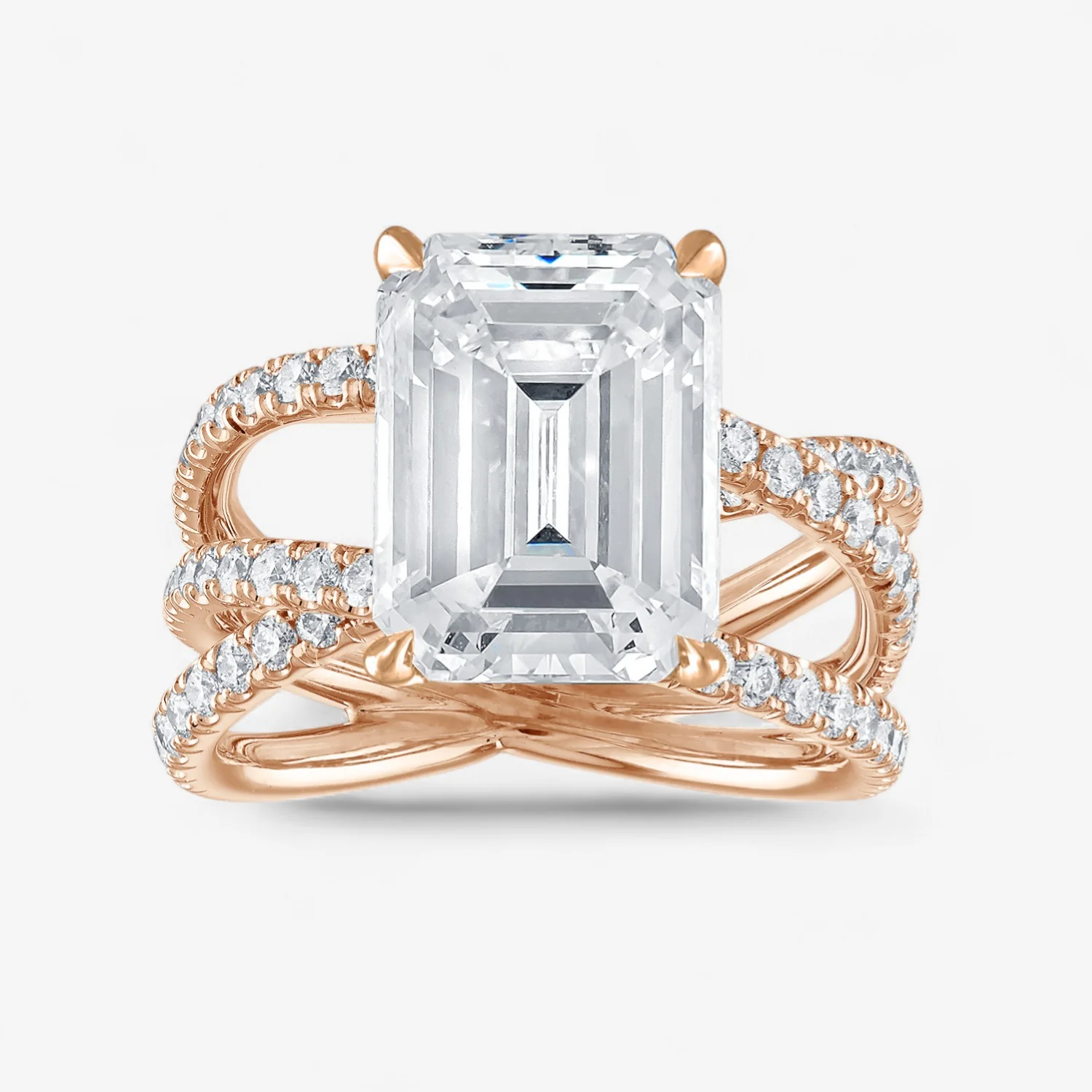 Criss Cross Engagement Ring - Image 4