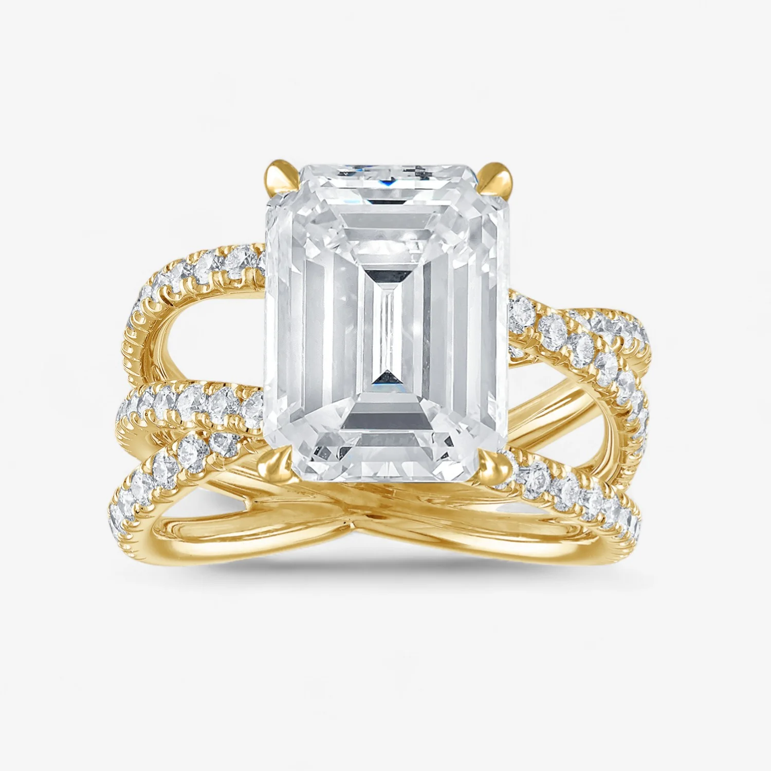 Criss Cross Engagement Ring - Image 5