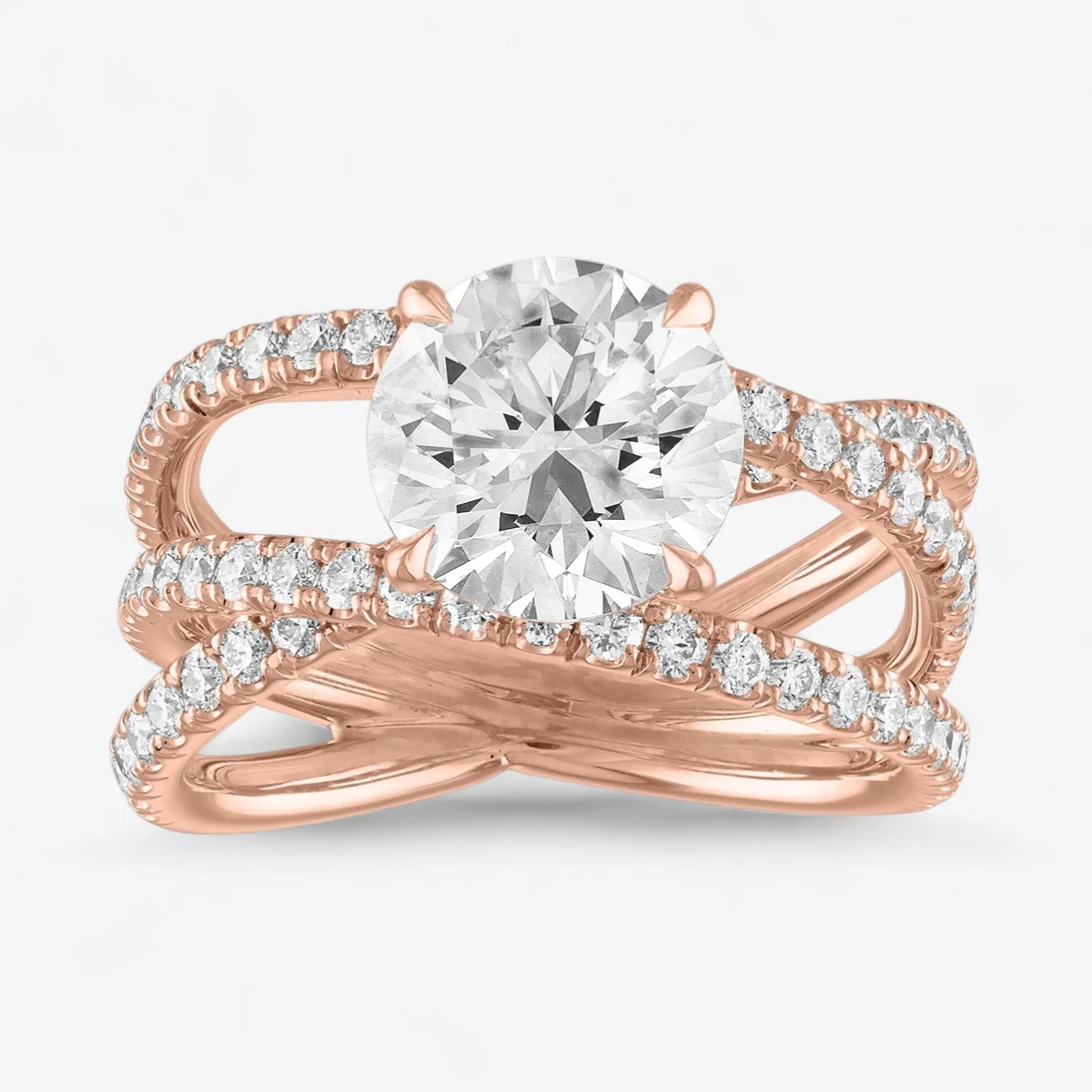 Criss Cross Engagement Ring - Image 6