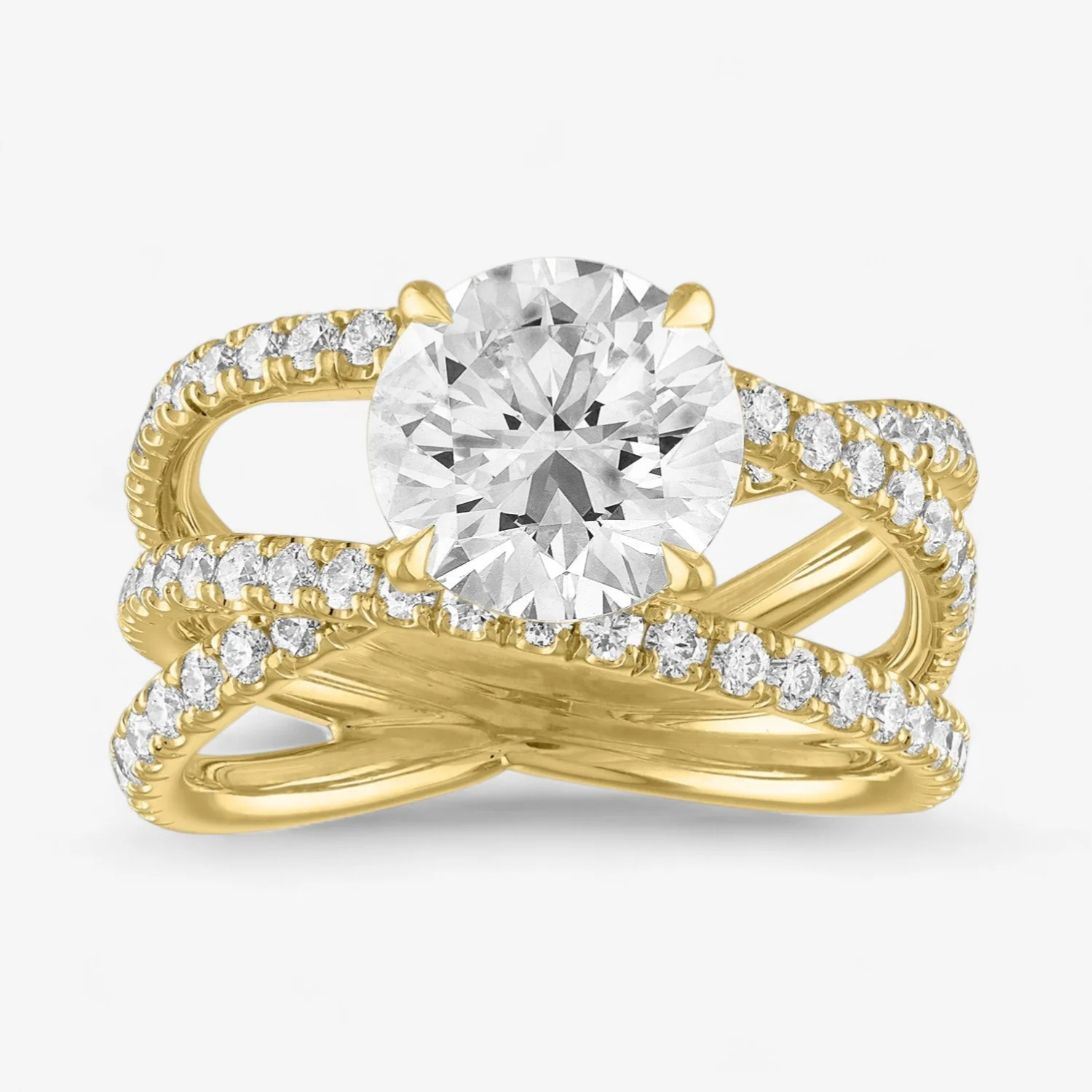 Criss Cross Engagement Ring - Image 7