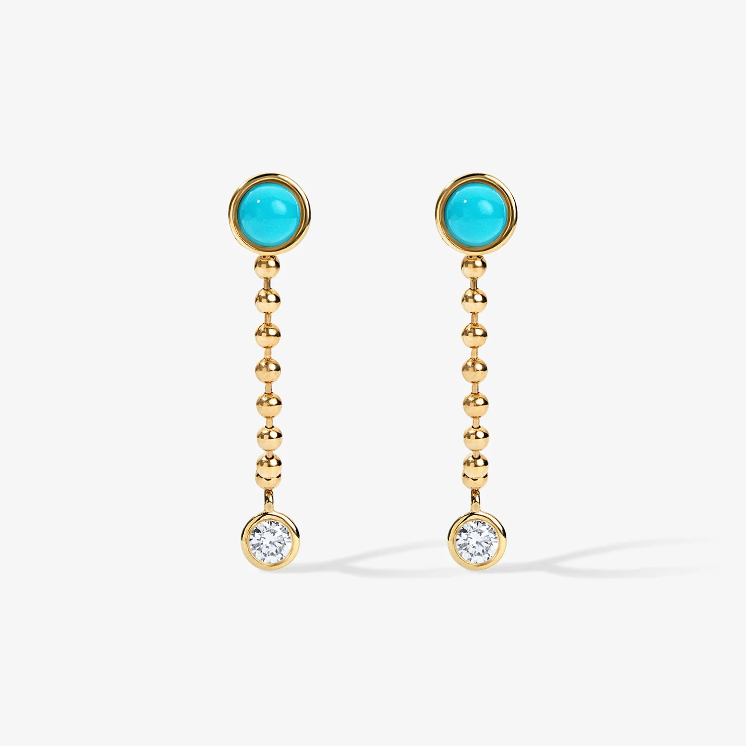 Dakota Turquoise Chain Earring - Image 2