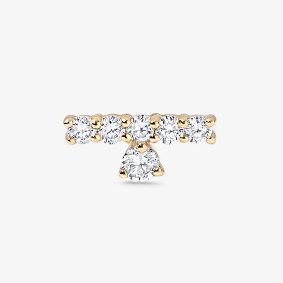 Astrid Diamond Bar Stud - Image 2