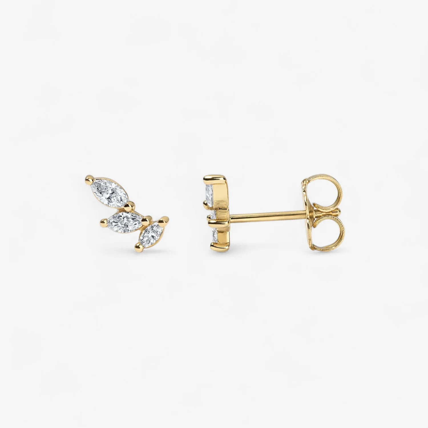 Diamond Marquise Studs - Image 2