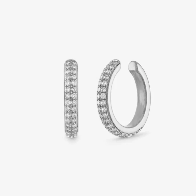 Ivy Double Row Pave Ear Cuff