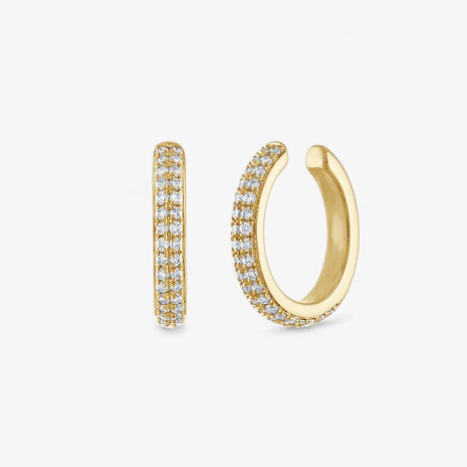 Ivy Double Row Pave Ear Cuff - Image 2