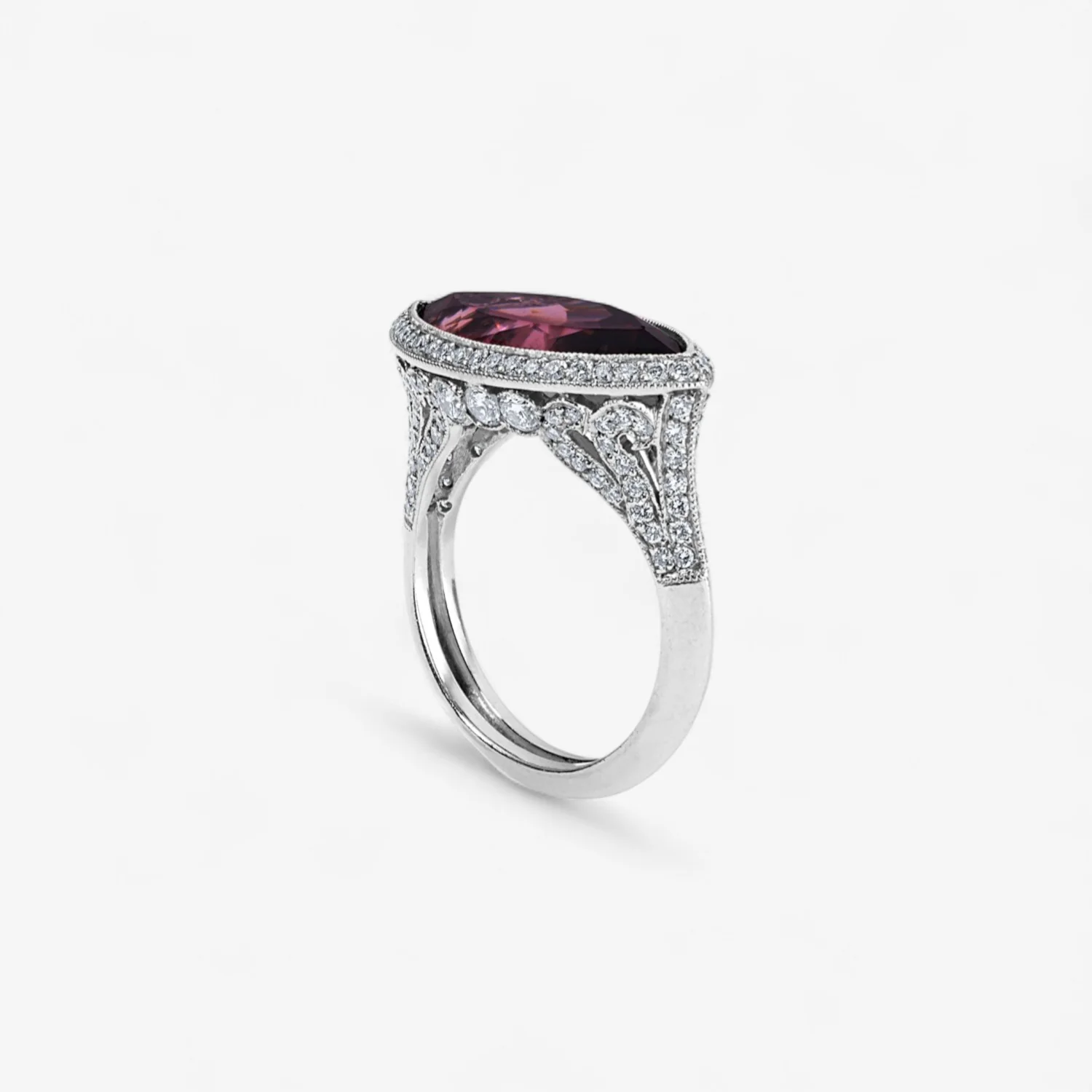 East-West Set Tourmaline Ring - Image 2
