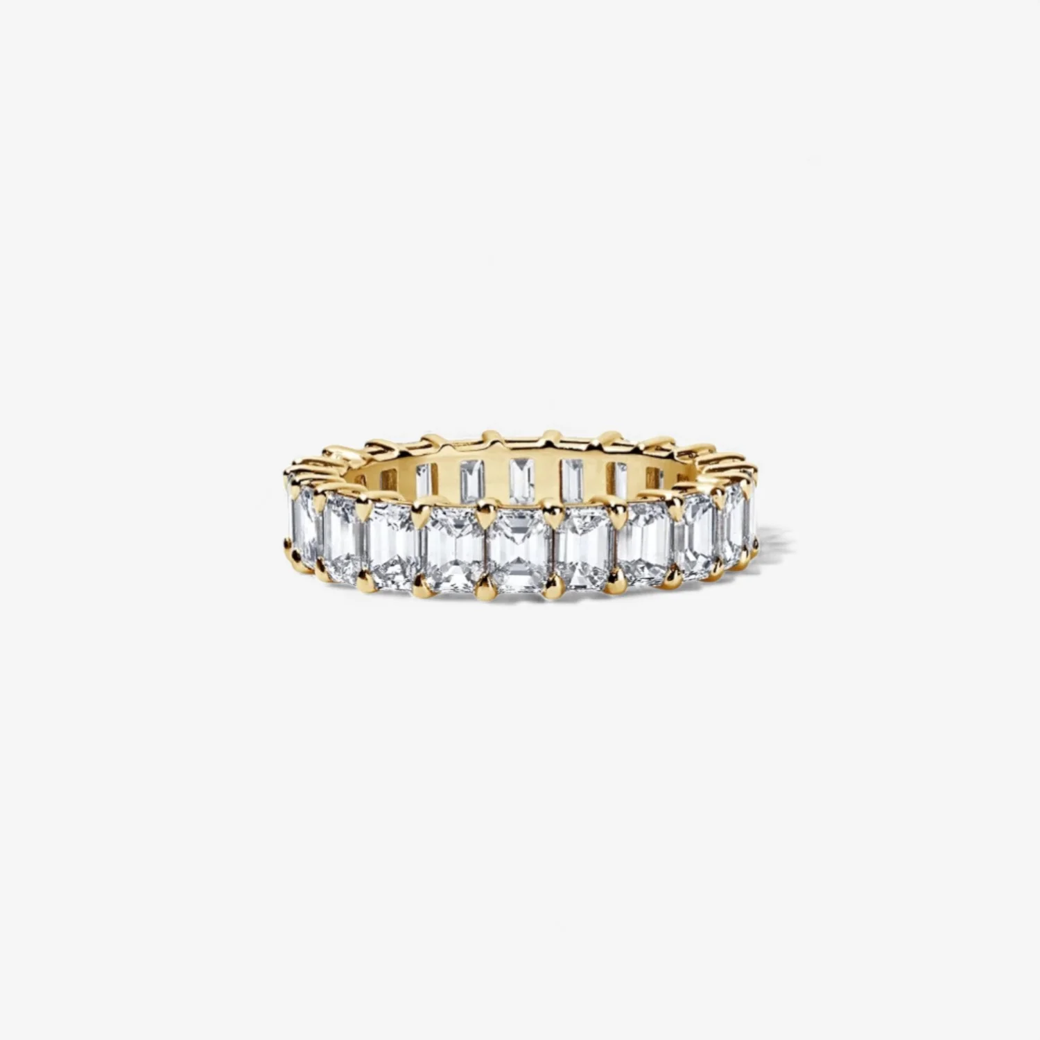 Emerald Cut Eternity Band 4.38ct
