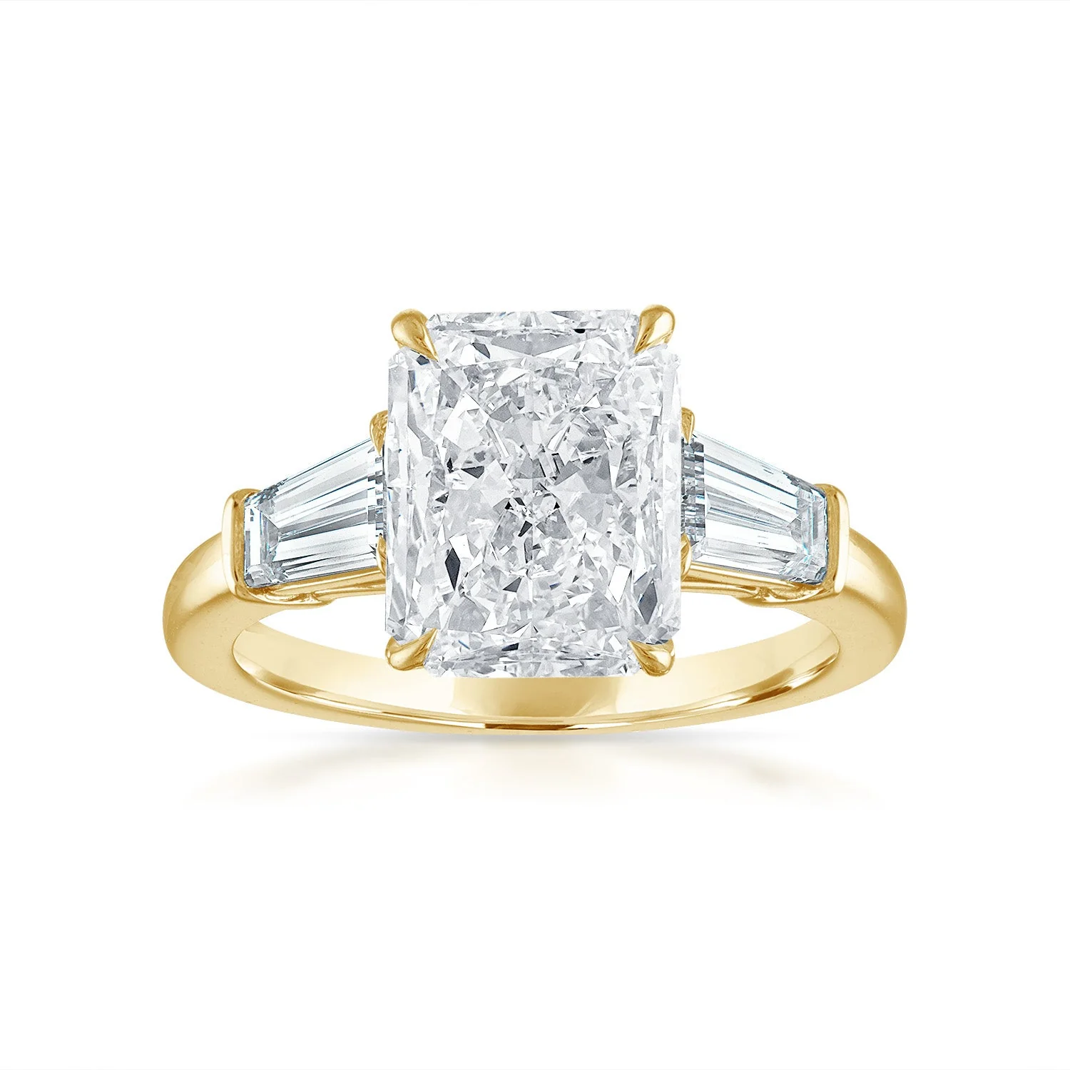 Engagement Ring Setting with Baguette Side Stones - Image 27