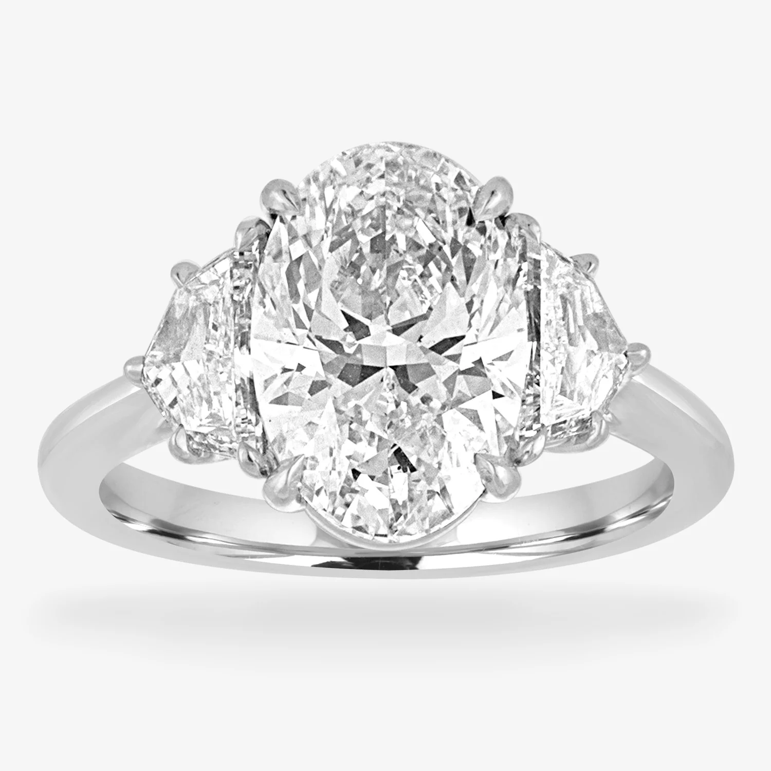 Engagement Ring Setting with Epaulette Side Stones - Image 11