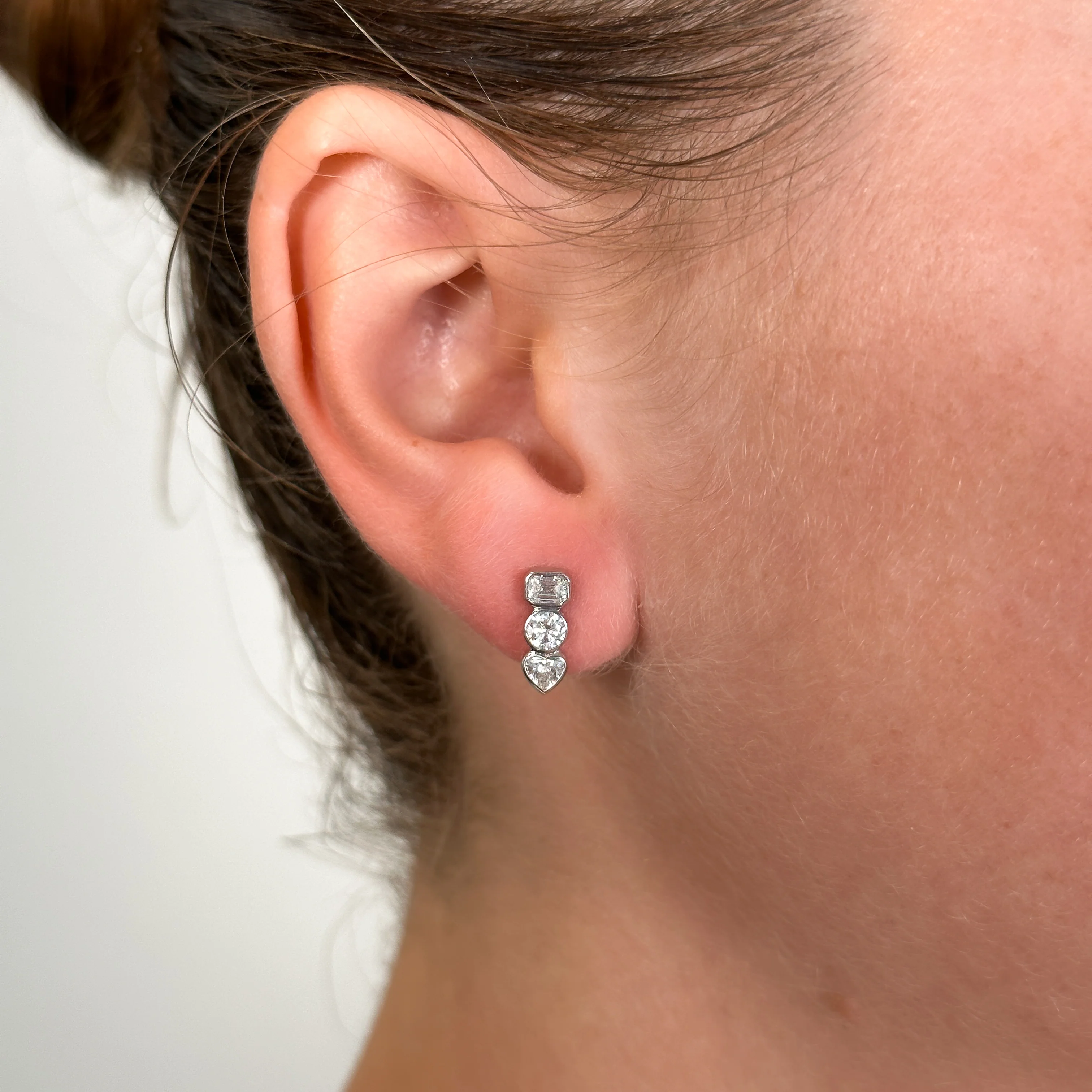 Undecided Three Stone Earring - Image 4