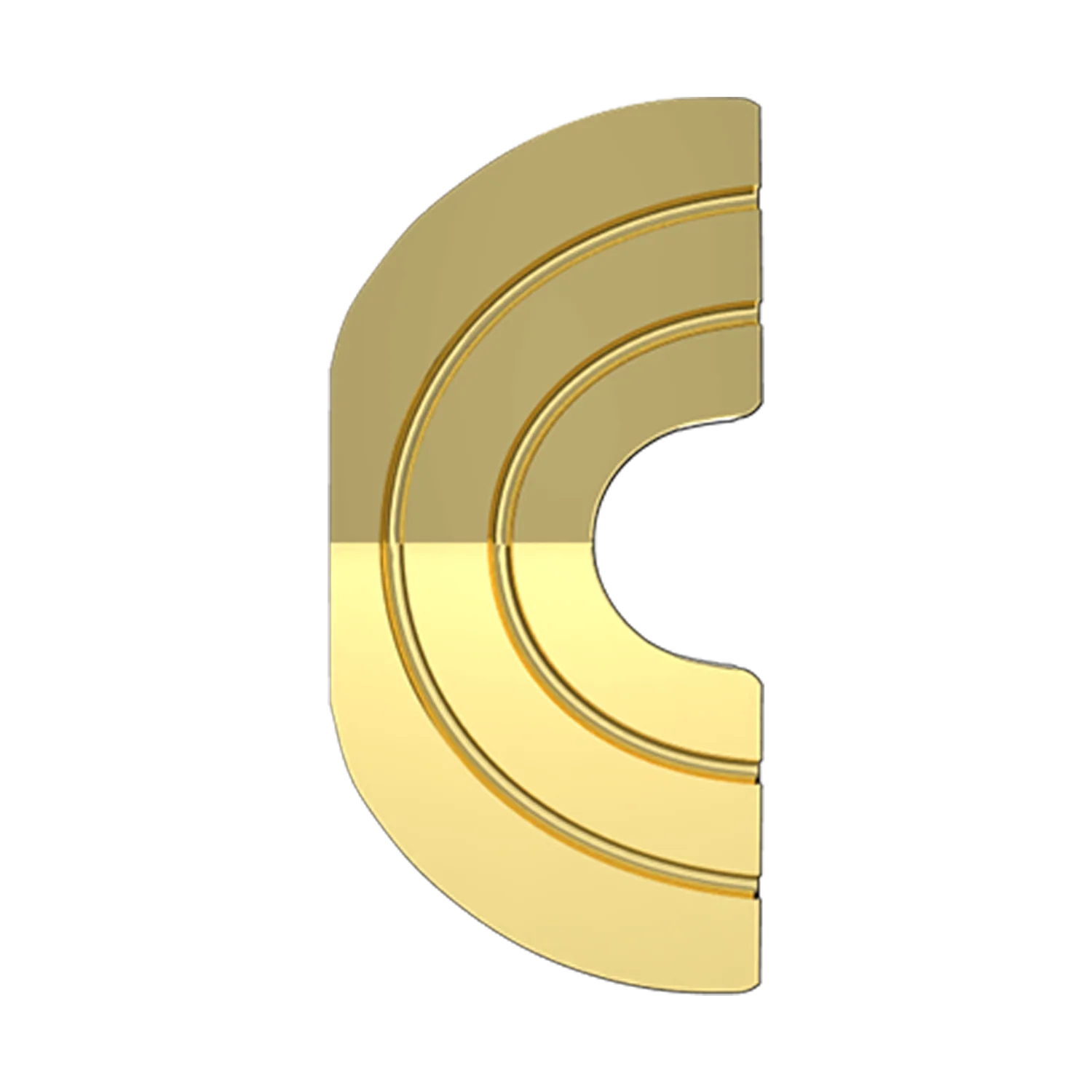 Gold Rainbow Slider Charm