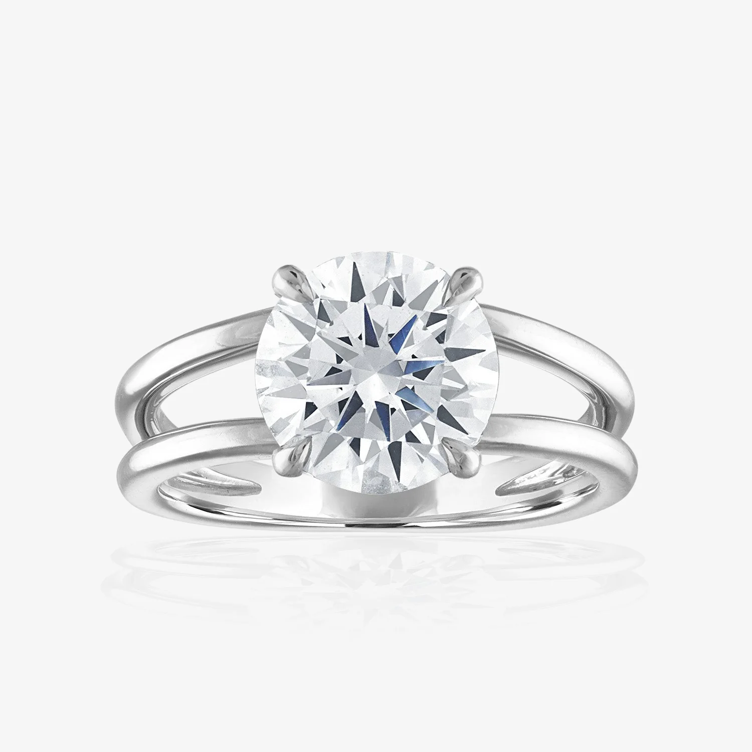 Gold Split Shank Engagement Ring