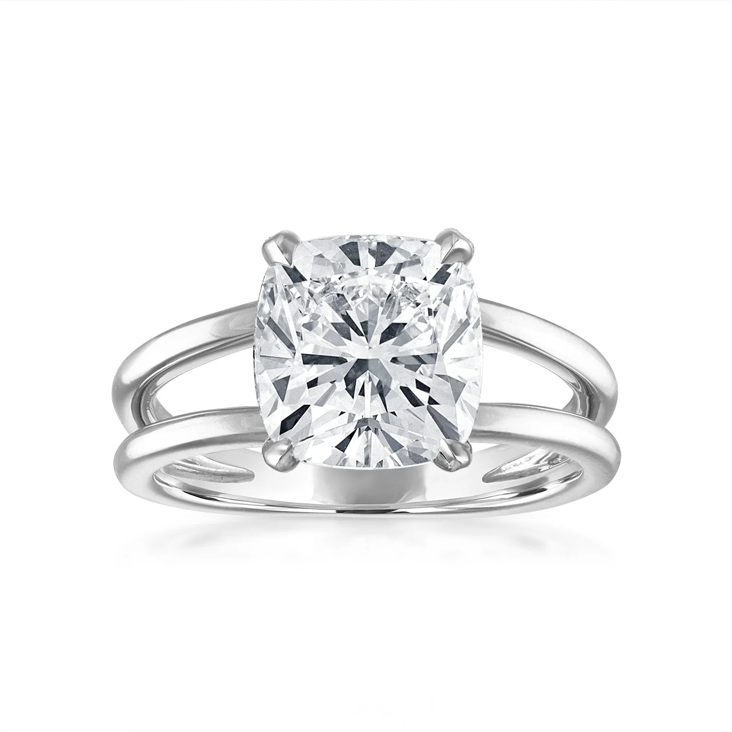 Gold Split Shank Engagement Ring - Image 14