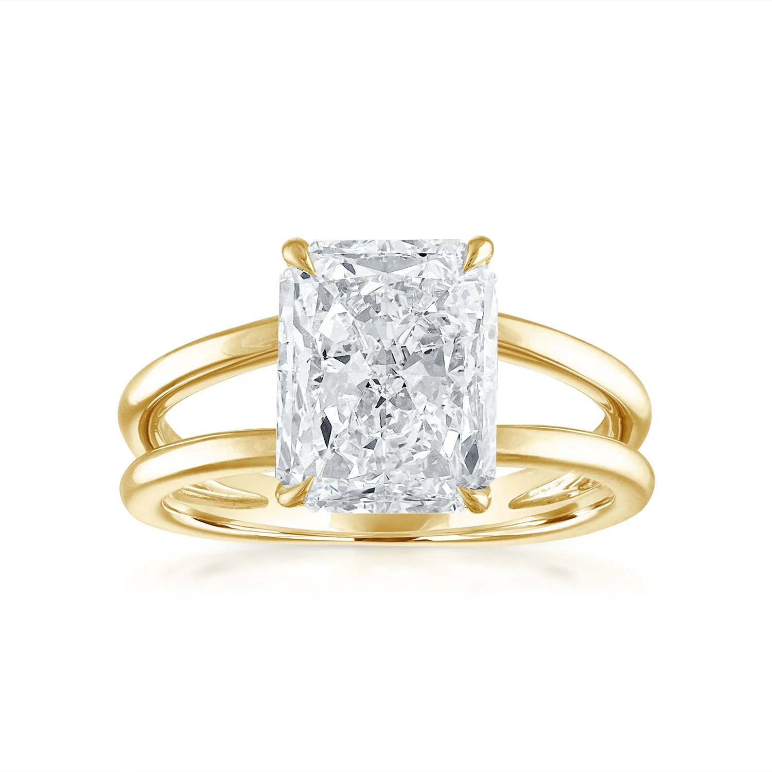 Gold Split Shank Engagement Ring - Image 18