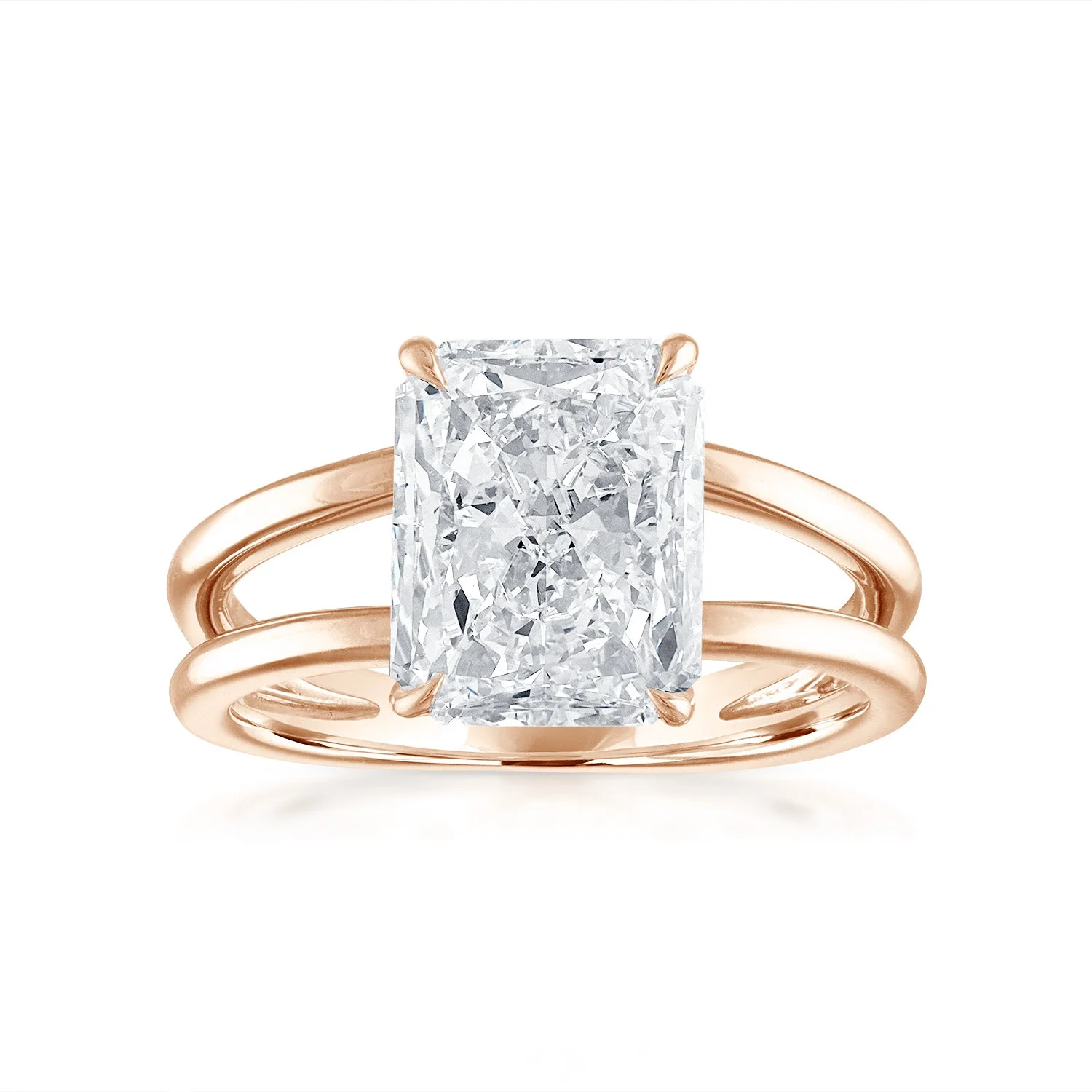 Gold Split Shank Engagement Ring - Image 19