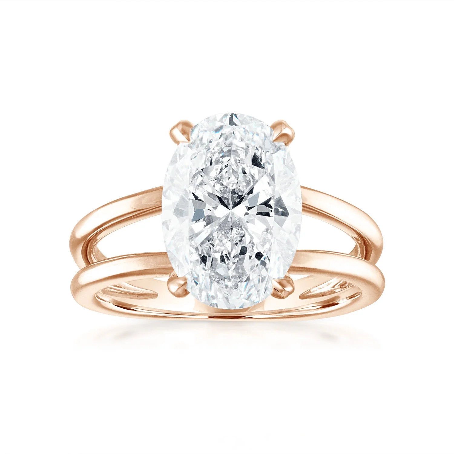 Gold Split Shank Engagement Ring - Image 9
