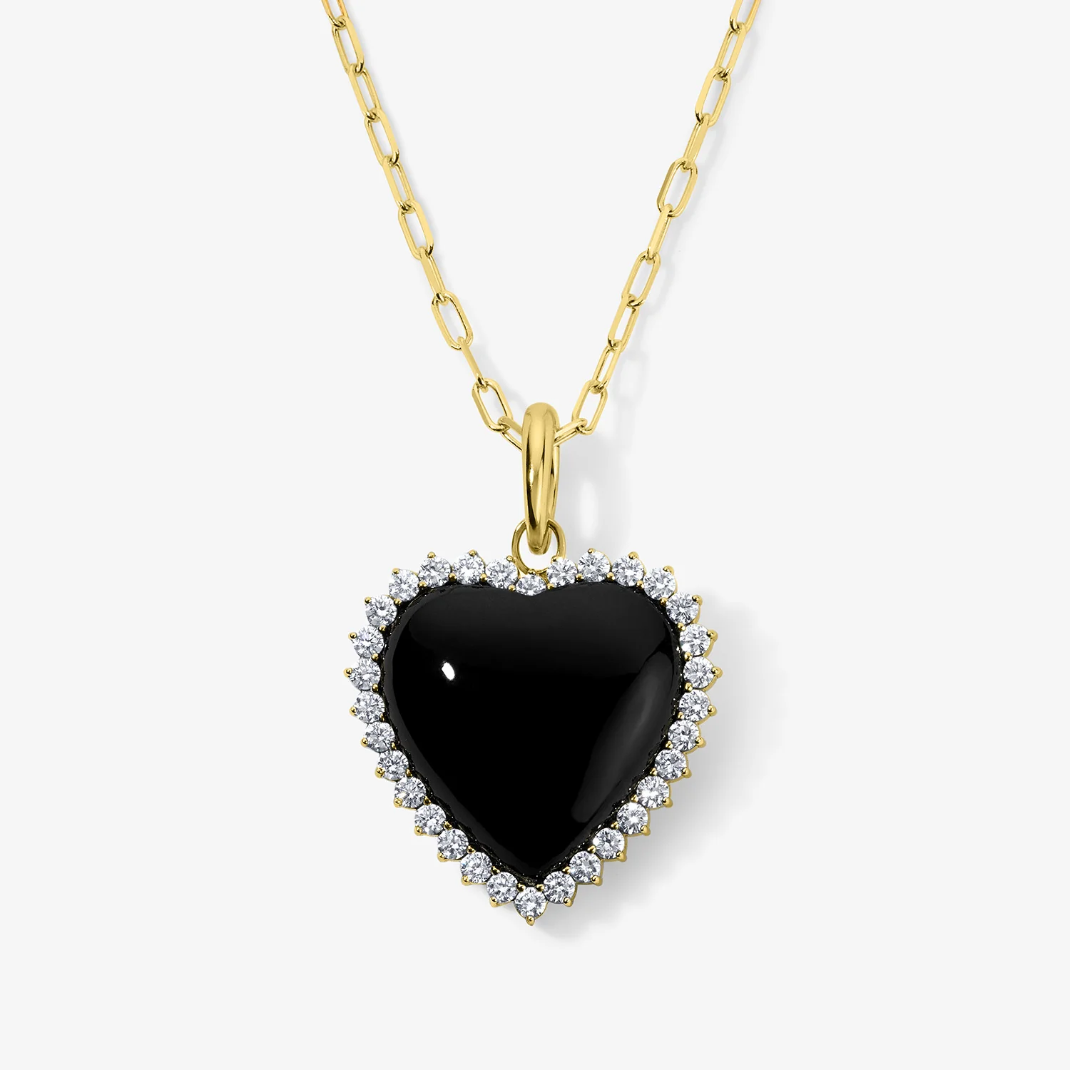 Grace Black Onyx Heart Pendant - Image 9