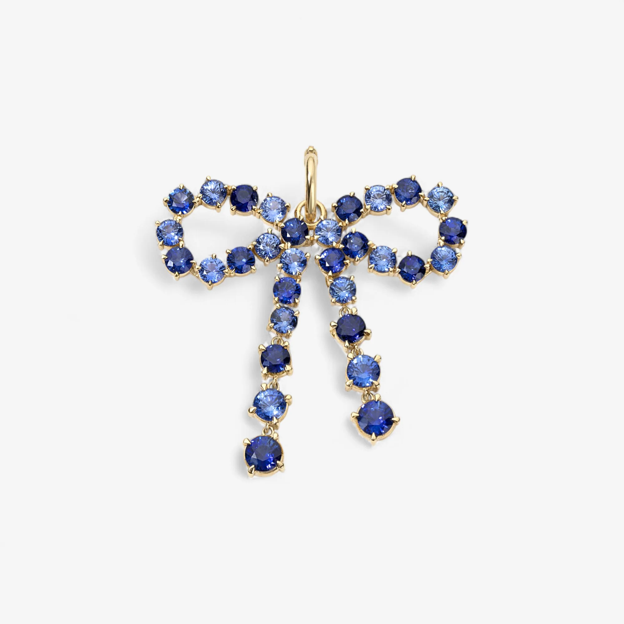 Grace Blue Sapphire Bow Pendant